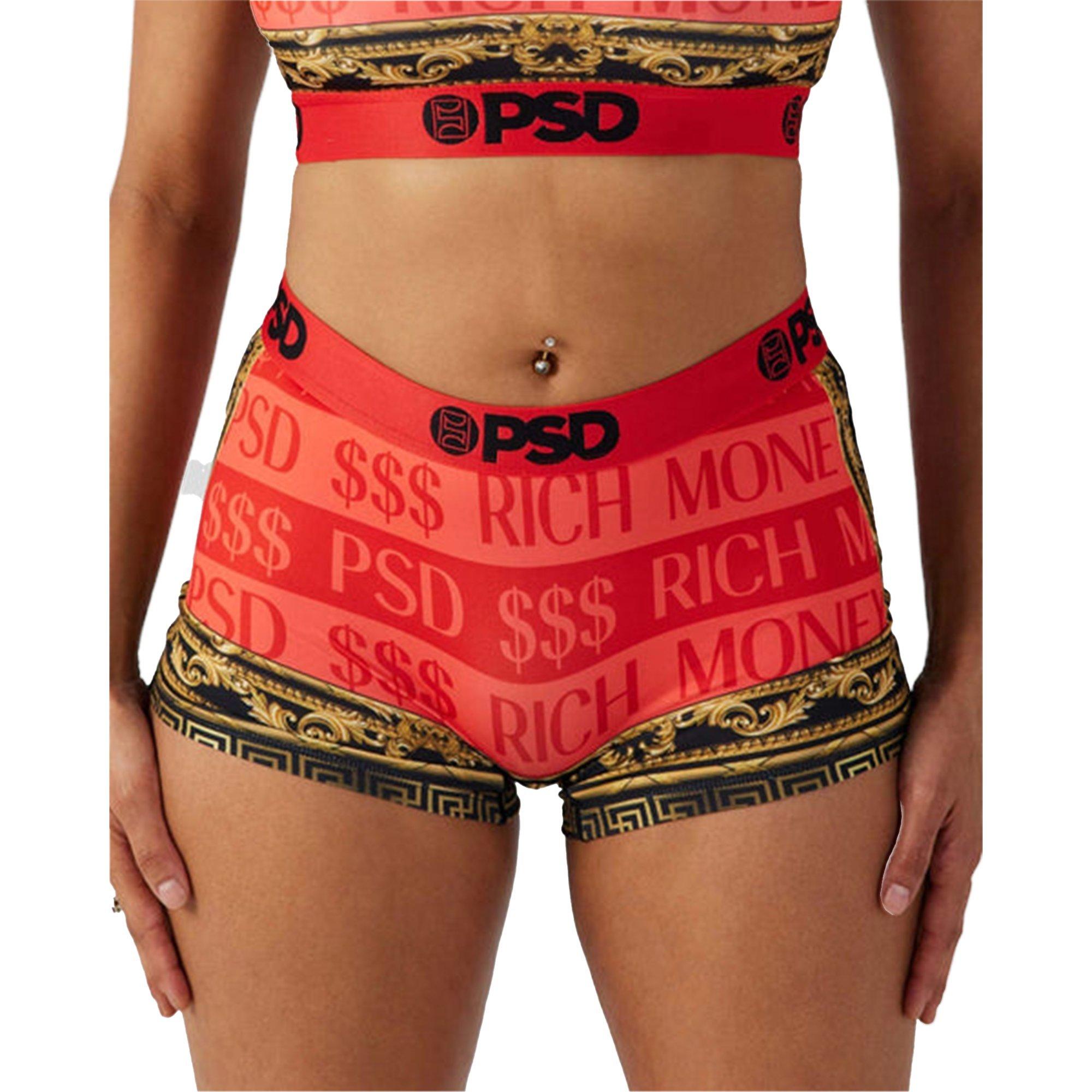 PSD Women's Rich Money Boy Shorts - RED/BLACK Thumbnail View 3