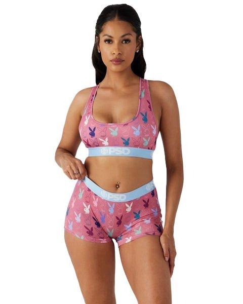 PSD Women's Playboy Pastel Boy Shorts - MULTI-COLOR Thumbnail View 1