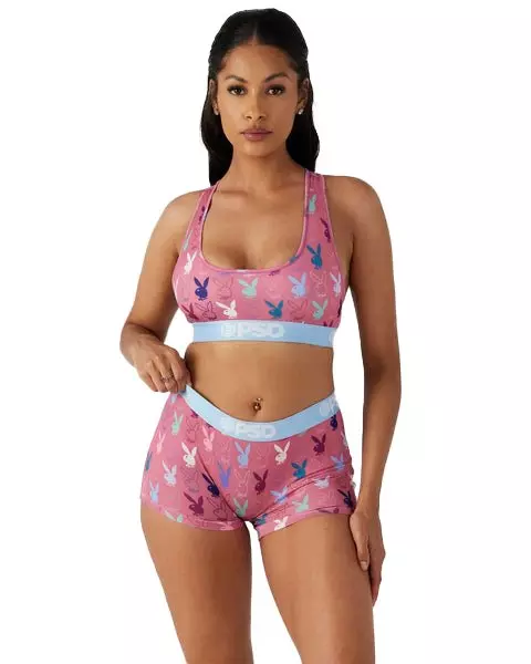 PSD Women's Playboy Pastel Boy Shorts - MULTI-COLOR