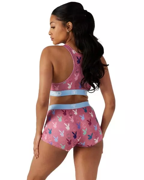 PSD Women's Playboy Pastel Boy Shorts - MULTI-COLOR