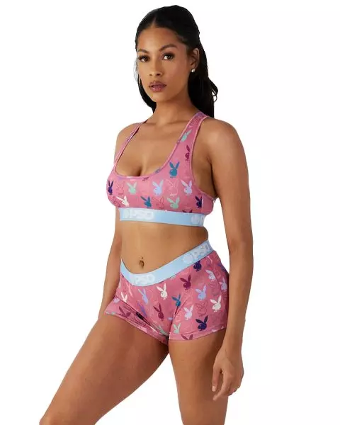 PSD Women's Playboy Pastel Boy Shorts - MULTI-COLOR