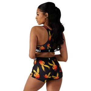 PSD Women's Playboy Flames Boy Shorts