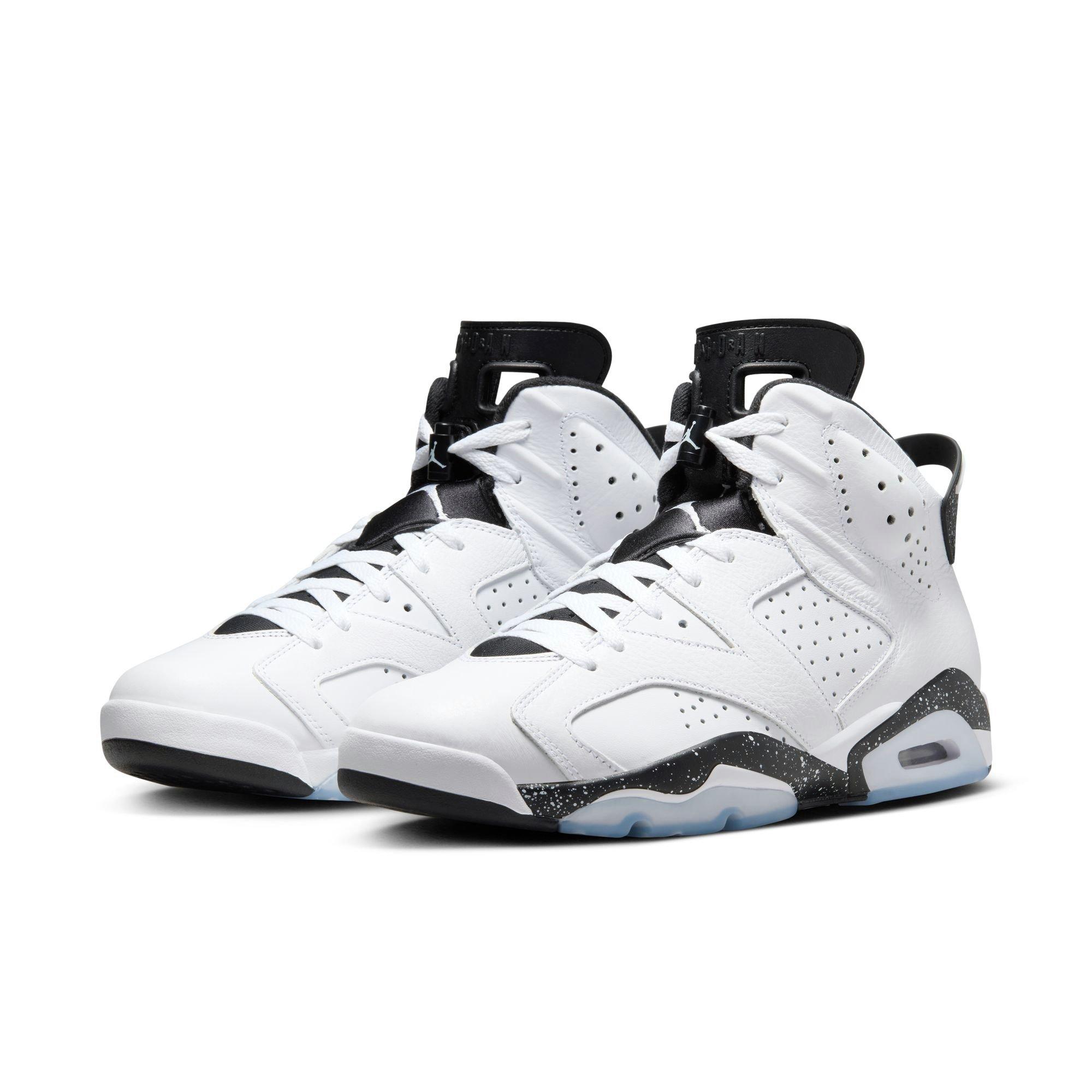Jordan 6 Retro "White/Black" Men's Shoe - WHITE/BLACK Thumbnail View 3