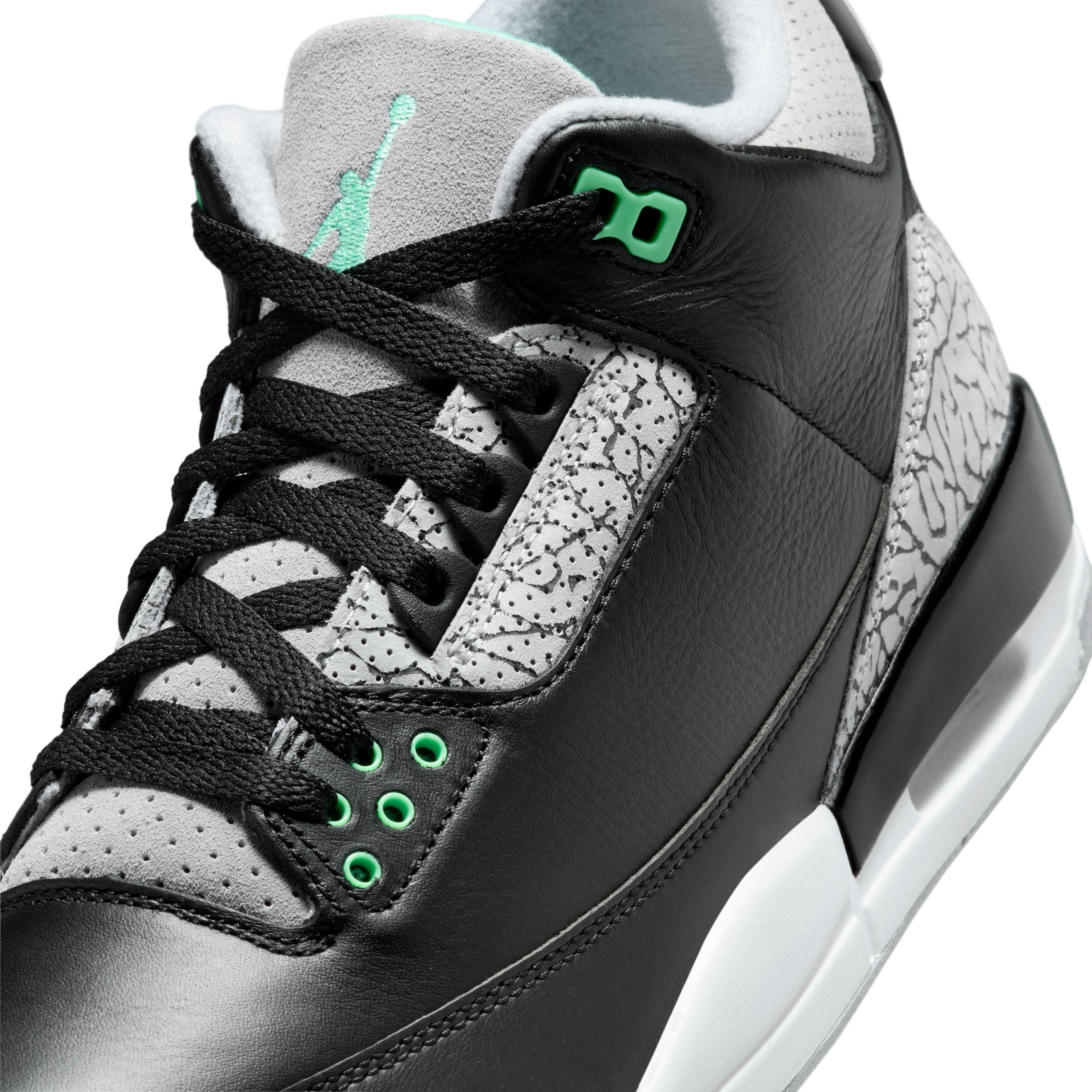 Jordan 3 Retro "Green Glow" Men's Shoe - BLACK/GREEN GLOW/WOLF GREY Thumbnail View 4