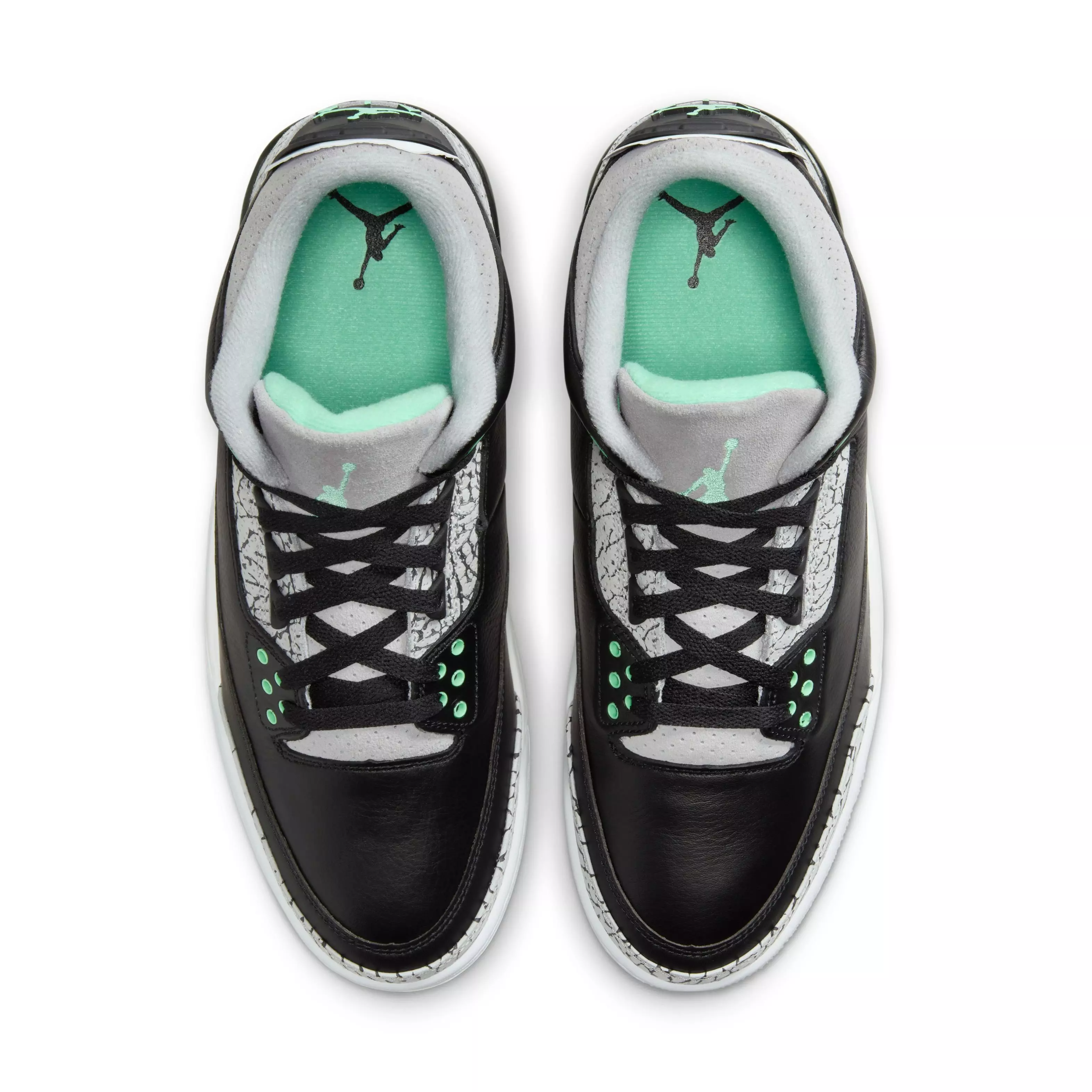 Jordan 3 Retro "Green Glow" Men's Shoe - BLACK/GREEN GLOW/WOLF GREY