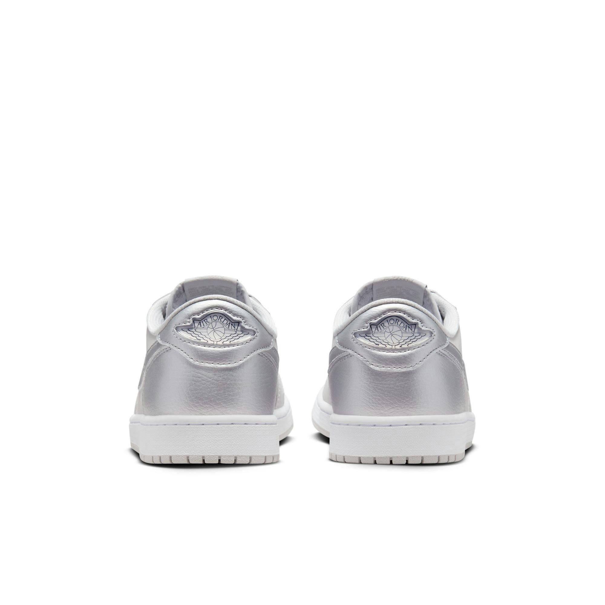 Jordan 1 Retro Low OG "Metallic Silver" Men's Shoe - NEUTRAL GREY/METALLIC SILVER/WHITE Thumbnail View 10