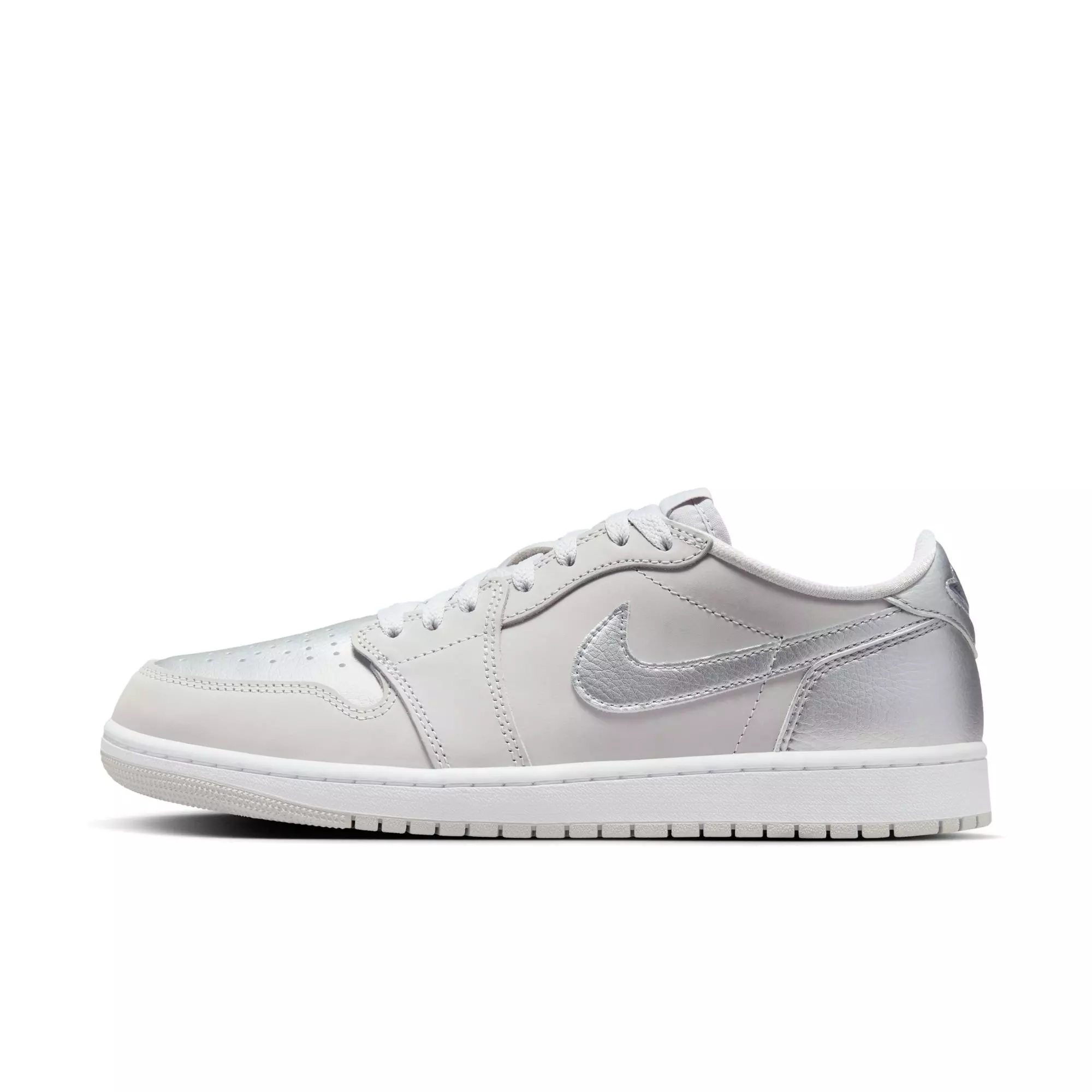 Jordan 1 Retro Low OG "Metallic Silver" Men's Shoe - NEUTRAL GREY/METALLIC SILVER/WHITE