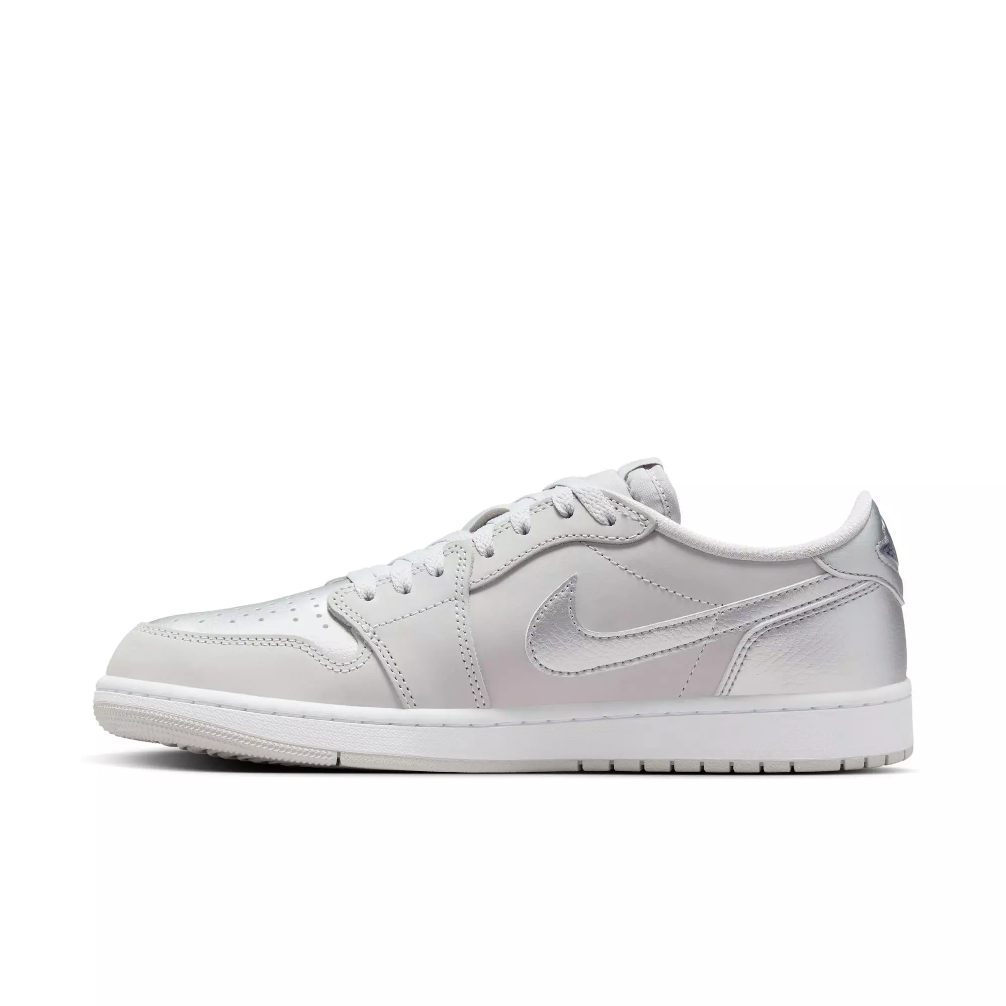 Jordan 1 Retro Low OG "Metallic Silver" Men's Shoe - NEUTRAL GREY/METALLIC SILVER/WHITE