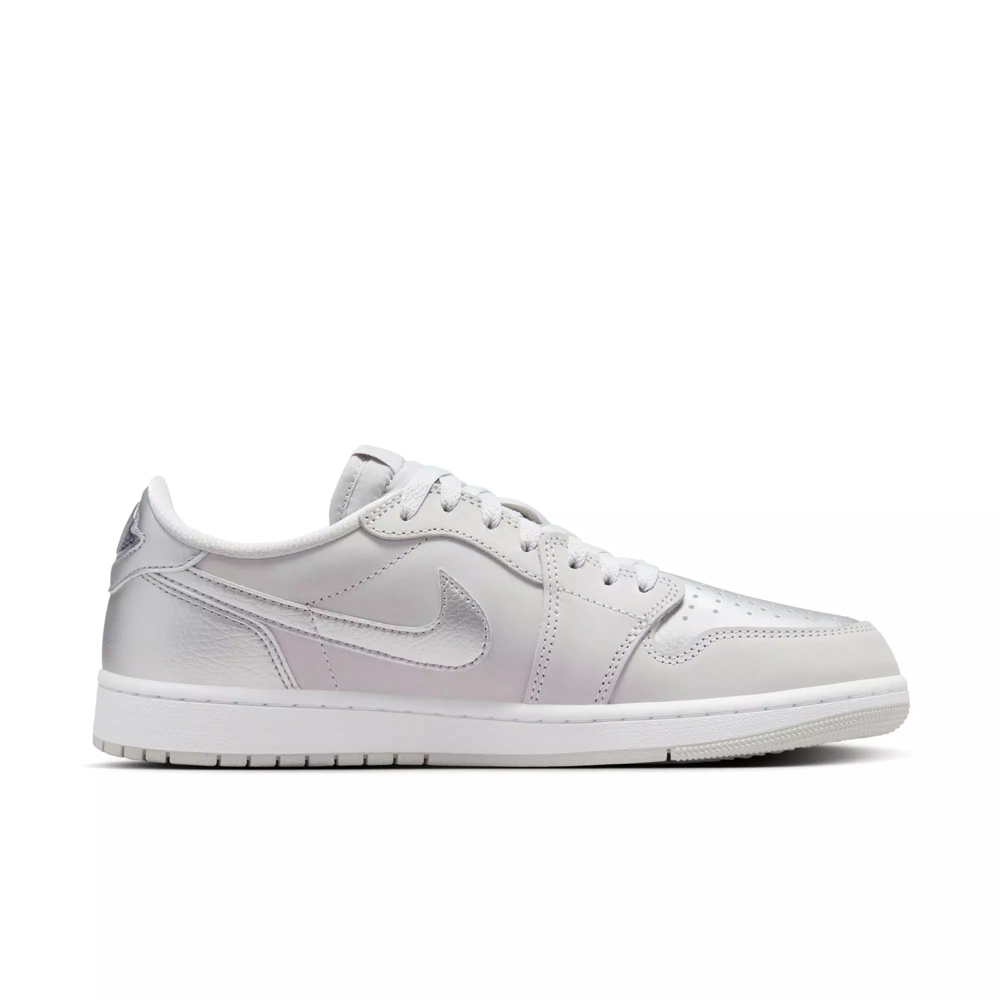 Jordan 1 Retro Low OG "Metallic Silver" Men's Shoe - NEUTRAL GREY/METALLIC SILVER/WHITE