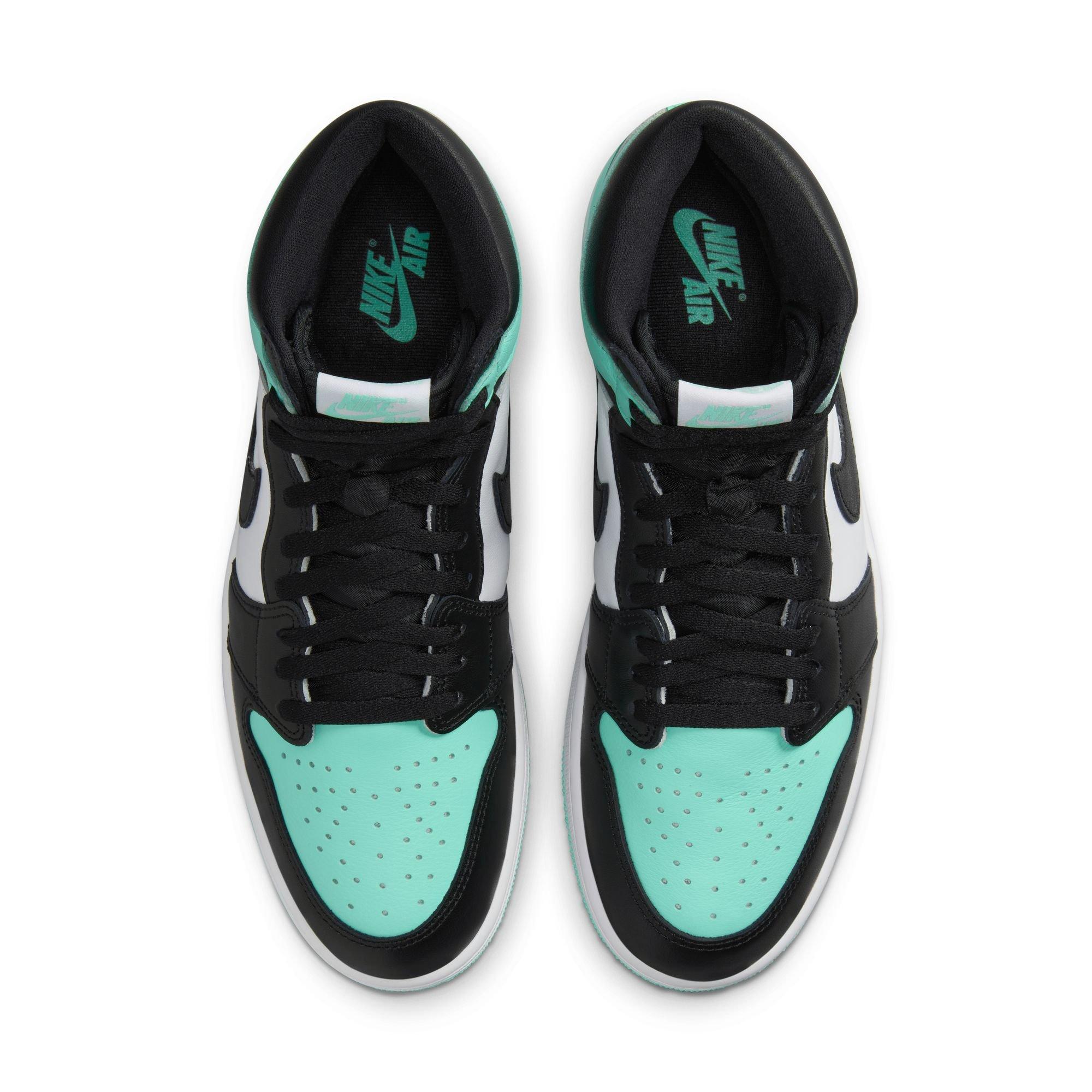 Jordan 1 Retro High OG "Green Glow" Men's Shoe - WHITE/BLACK/GREEN GLOW Thumbnail View 10