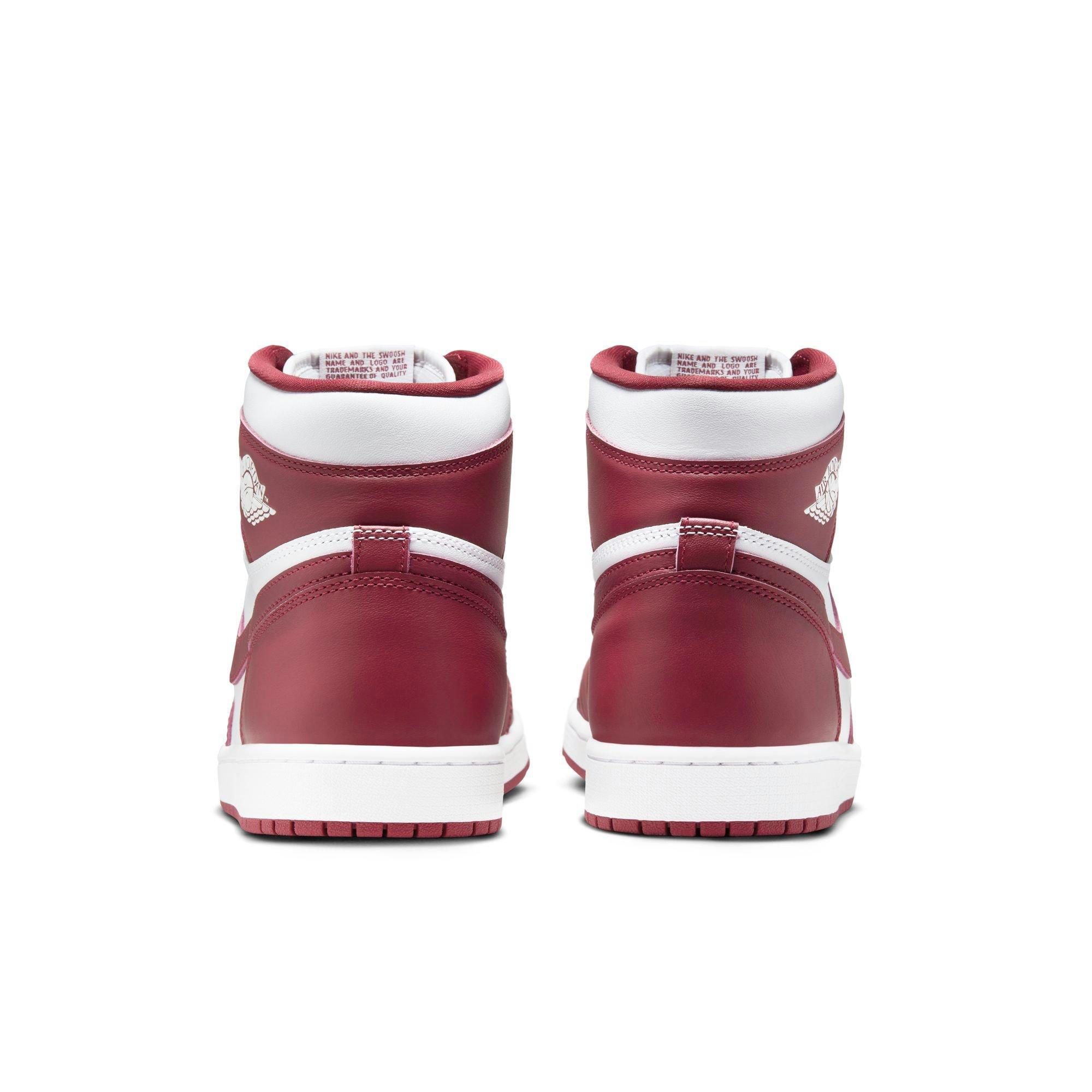 Jordan 1 Retro High OG "Artisanal Red" Men's Shoe - WHITE/TEAM RED Thumbnail View 9