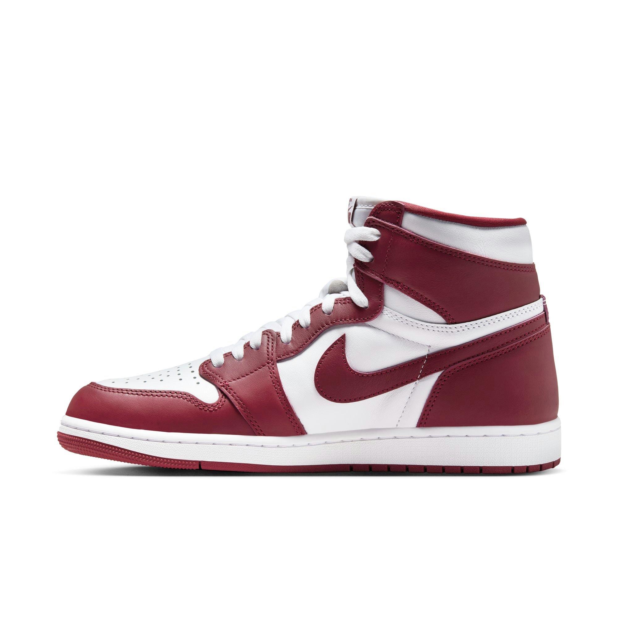 Jordan 1 Retro High OG "Artisanal Red" Men's Shoe - WHITE/TEAM RED Thumbnail View 8