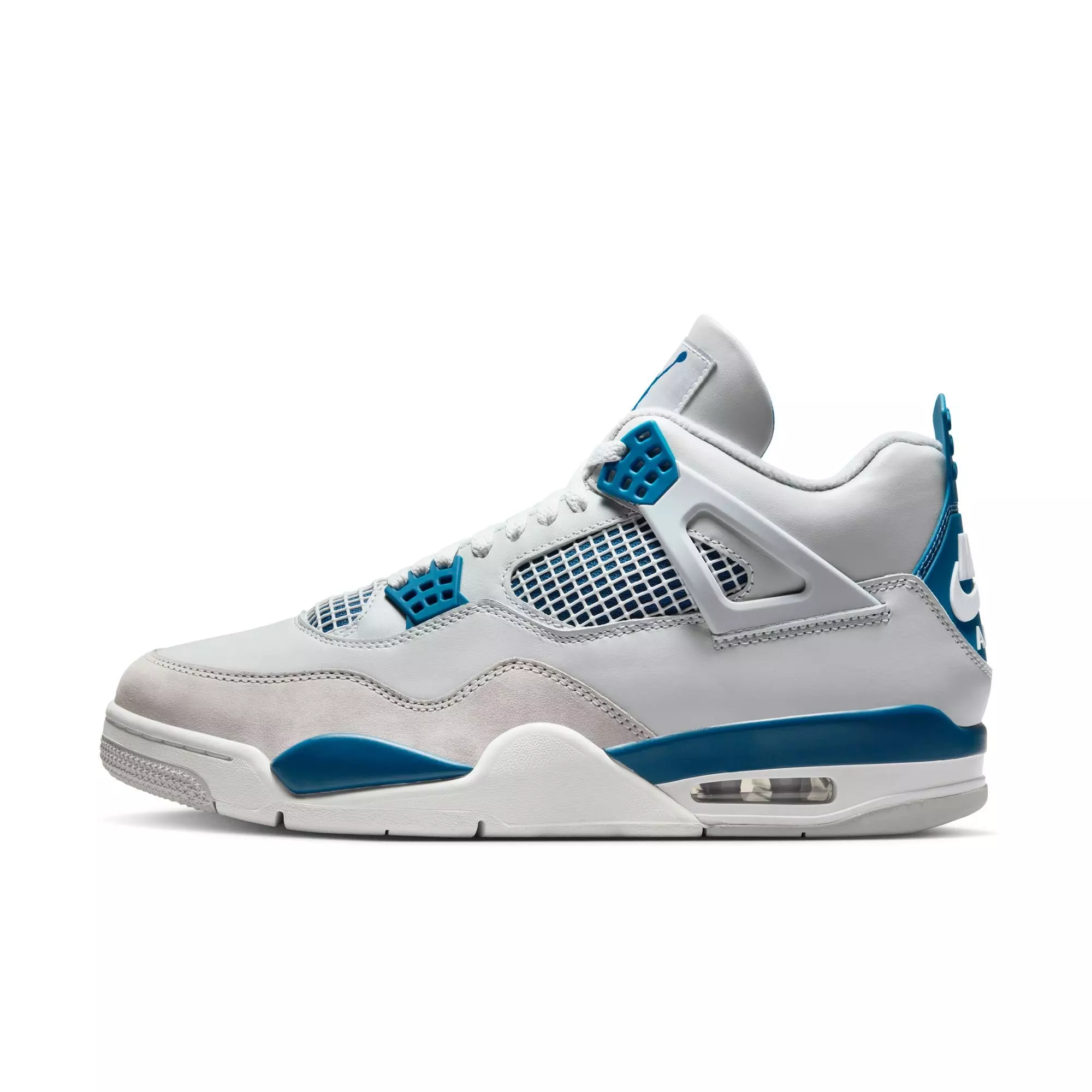 Jordan 4 Retro "Industrial Blue" Men's Shoe - OFF WHITE/MILITARY BLUE/NEUTRAL GREY