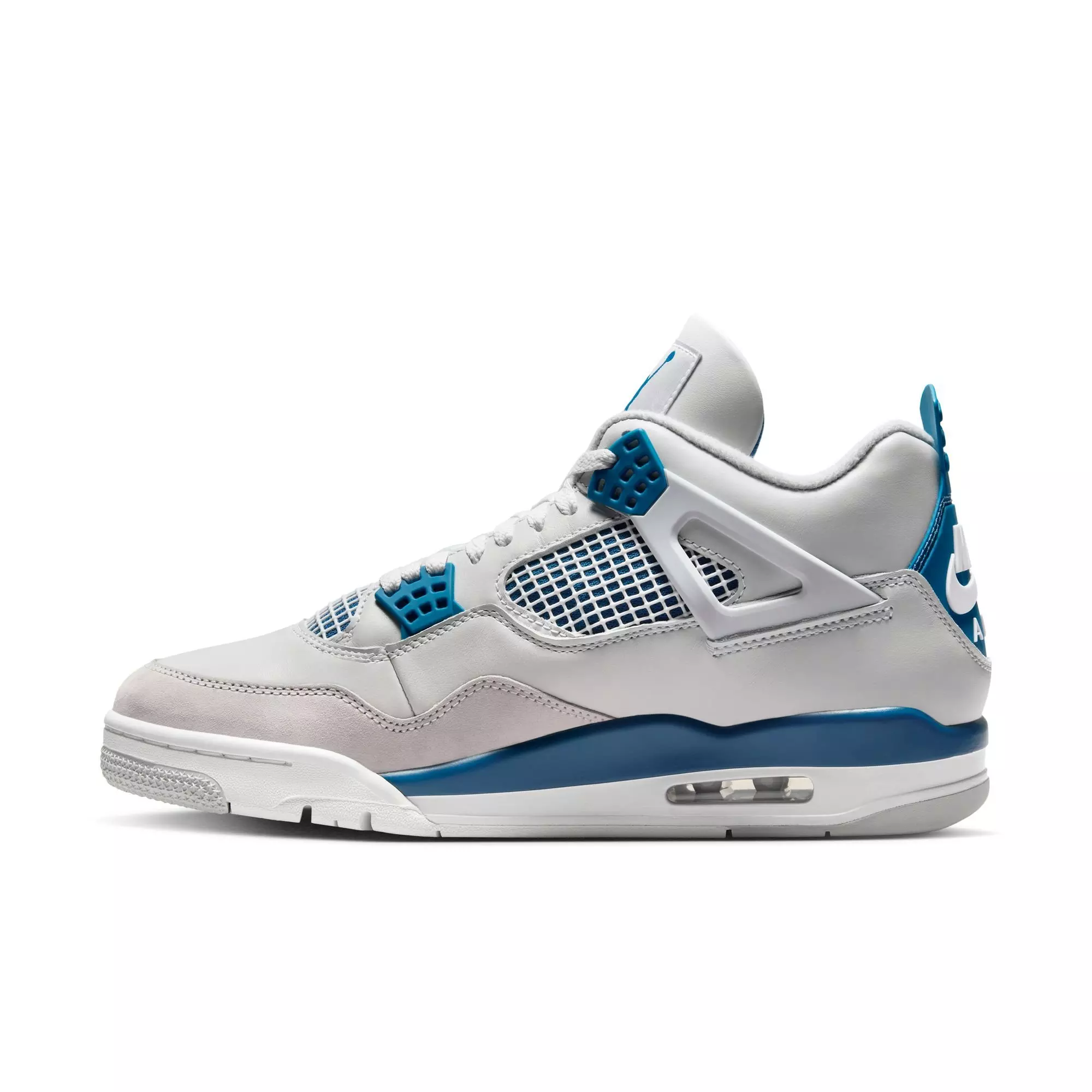 Jordan 4 Retro "Industrial Blue" Men's Shoe - OFF WHITE/MILITARY BLUE/NEUTRAL GREY