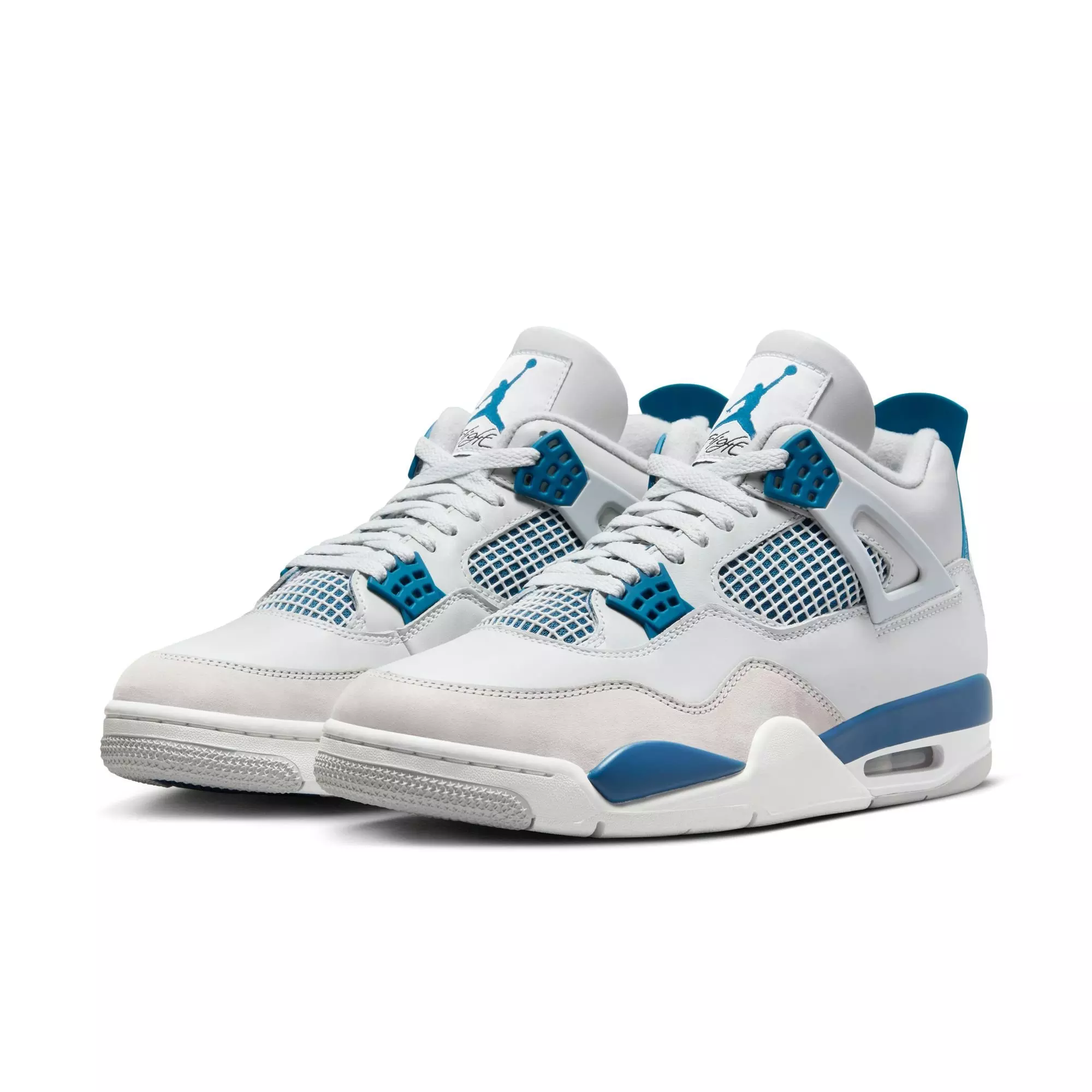 Jordan 4 Retro "Industrial Blue" Men's Shoe - OFF WHITE/MILITARY BLUE/NEUTRAL GREY