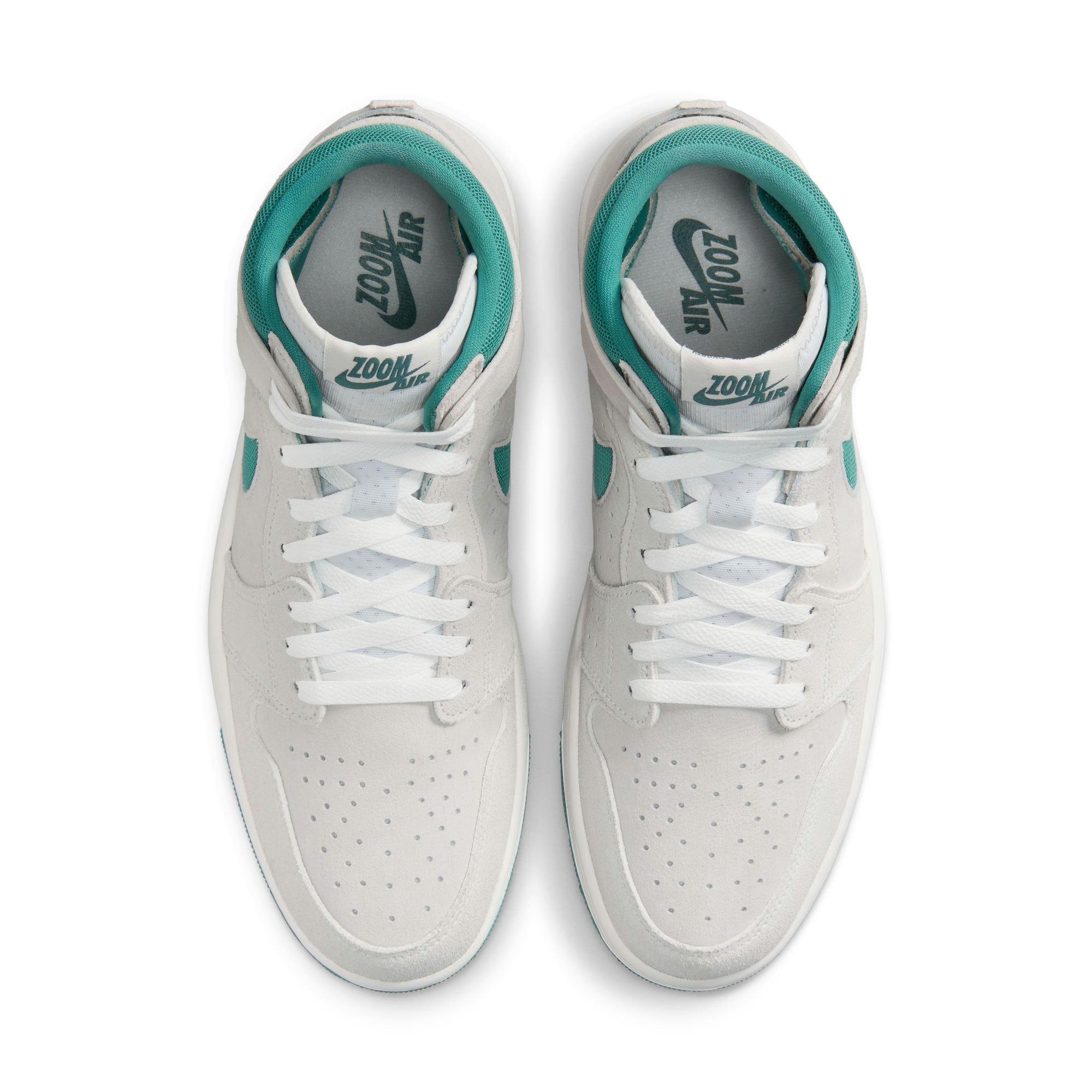 Jordan 1 Zoom CMFT 2 Men's Summit White/Bicoastal/Oxidized Green Shoe