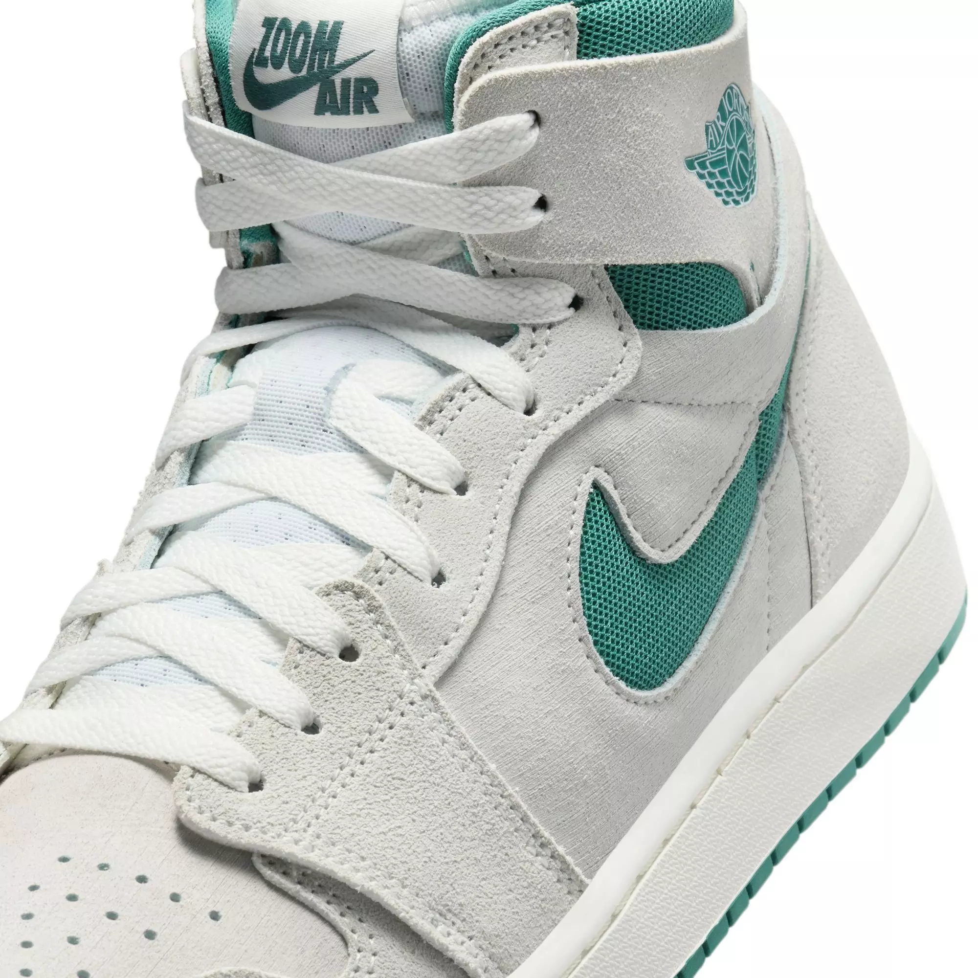 Jordan 1 Zoom CMFT 2 "Summit White/Bicoastal/Oxidized Green" Men's Shoe - WHITE/GREEN