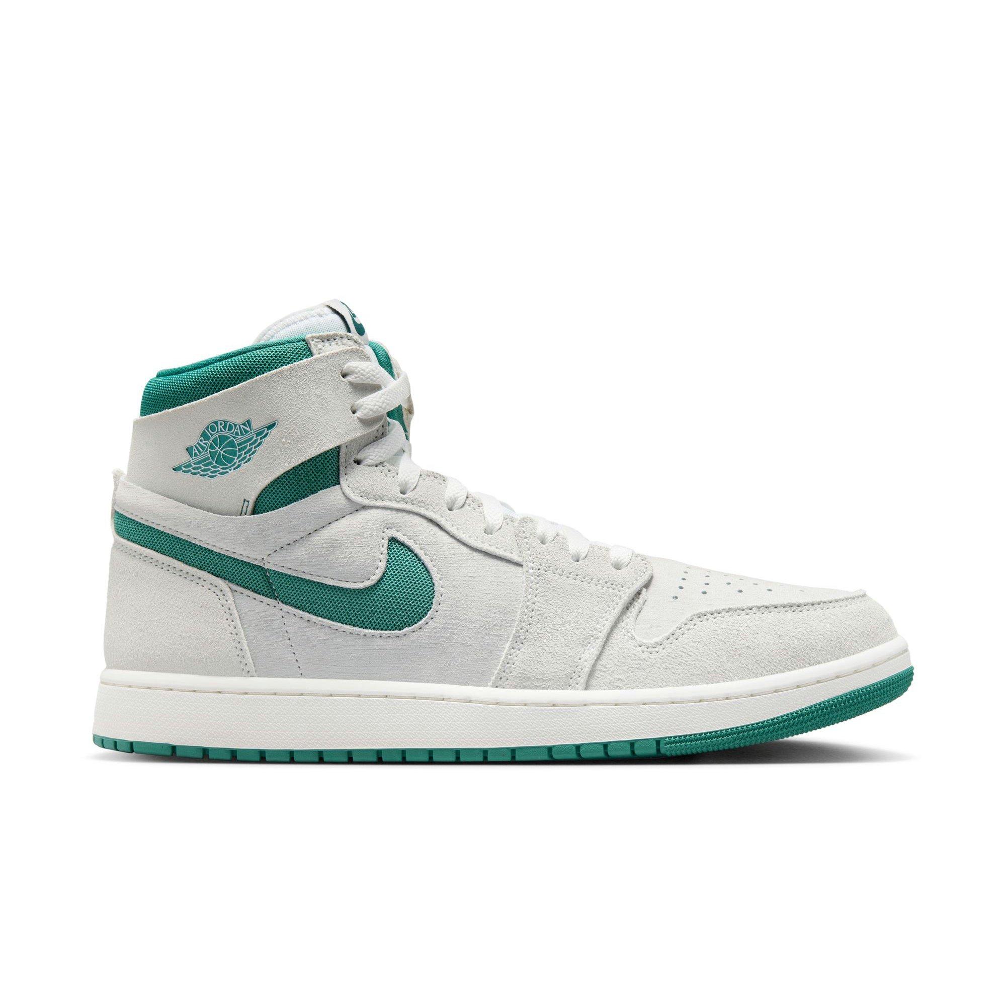 Jordan 1 Zoom CMFT 2 "Summit White/Bicoastal/Oxidized Green" Men's Shoe - WHITE/GREEN
