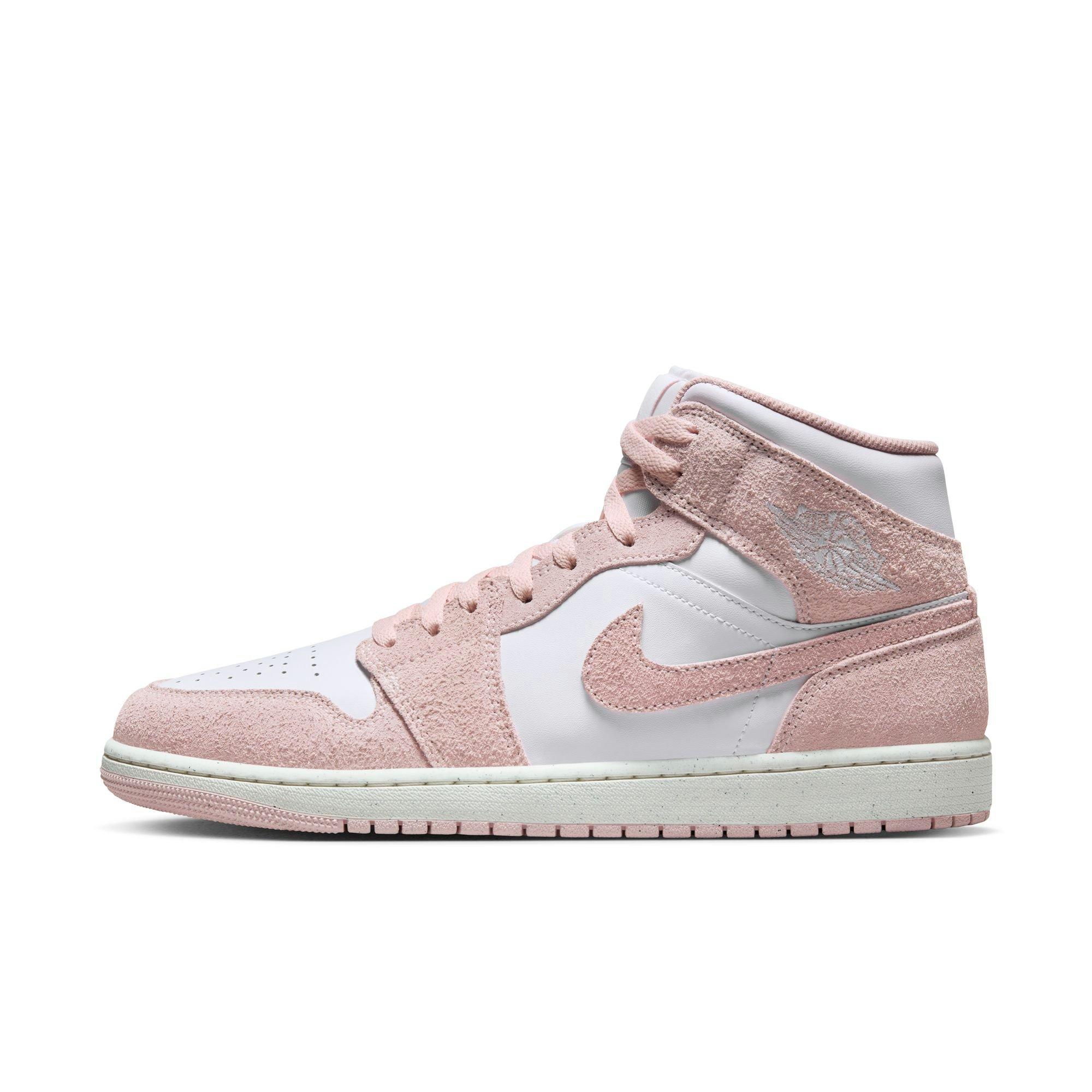 Jordan 1 Mid SE Men's White/Legend Pink/Sail Shoe