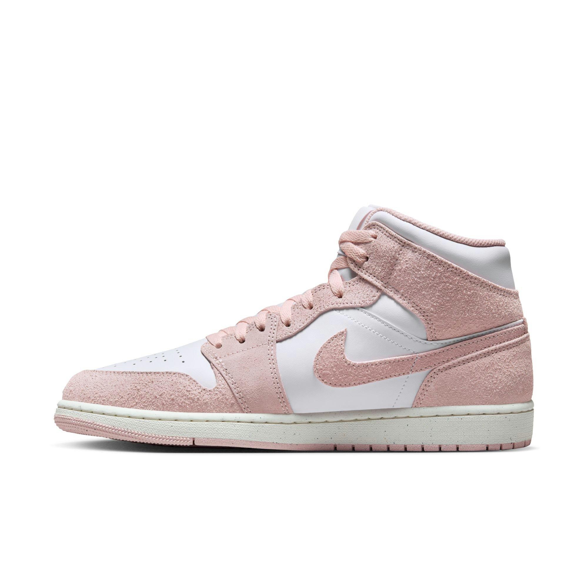 Jordan 1 Mid SE Men's White/Legend Pink/Sail Shoe