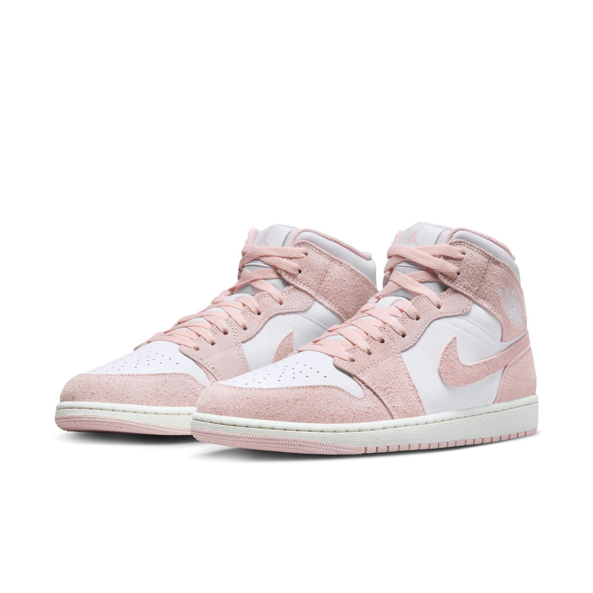 Jordan 1 Mid SE Men's White/Legend Pink/Sail Shoe