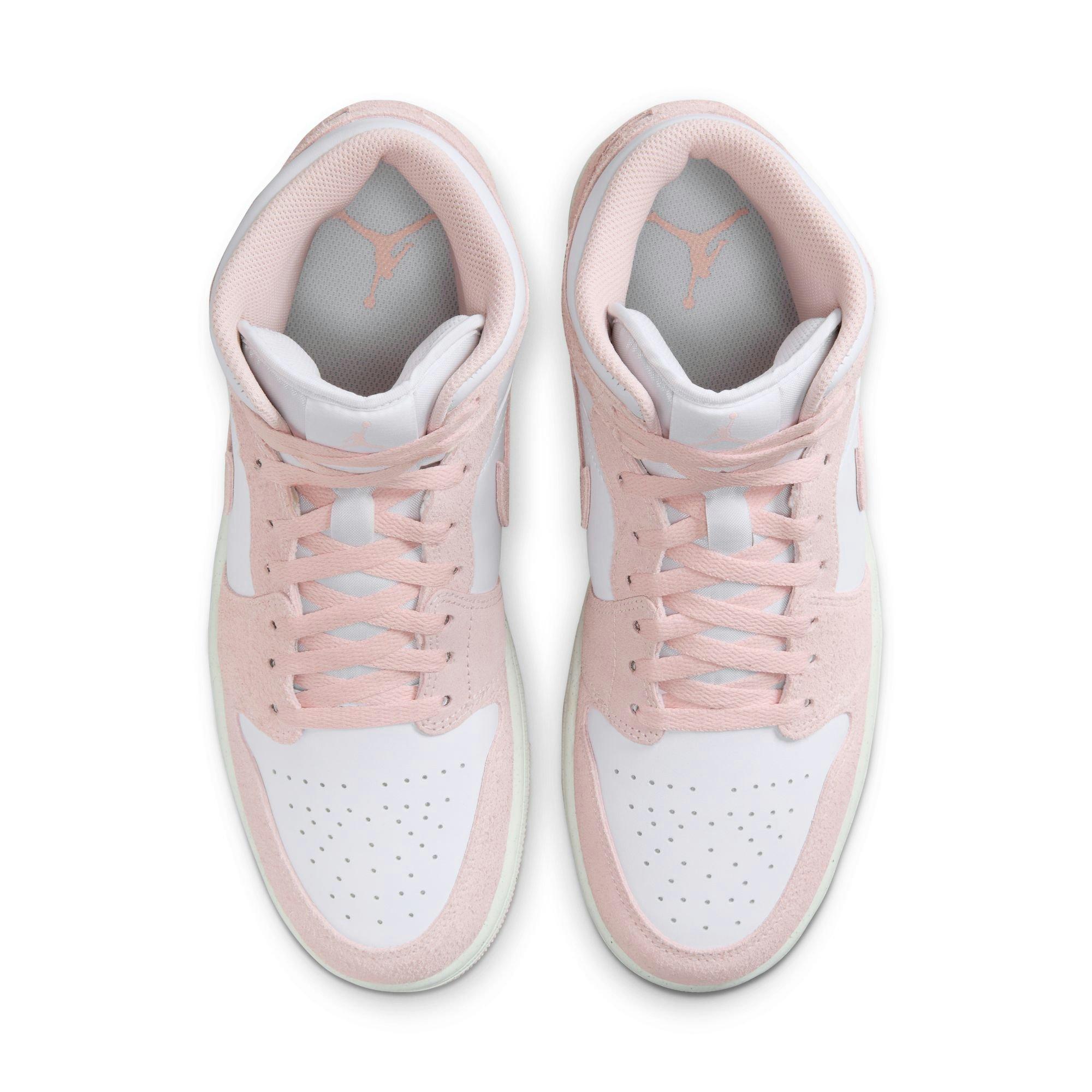 Jordan 1 Mid SE Men's White/Legend Pink/Sail Shoe