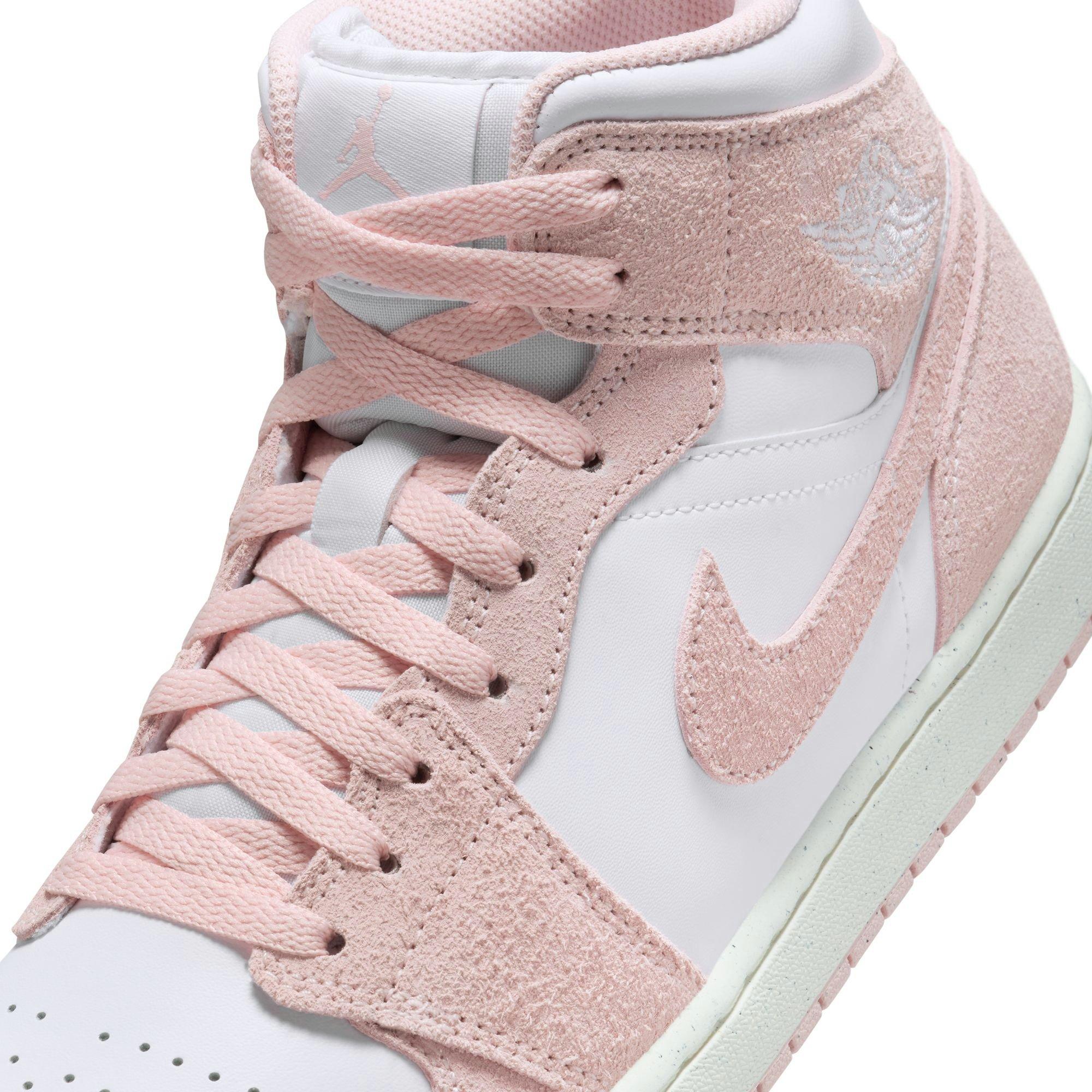 Jordan 1 Mid SE Men's White/Legend Pink/Sail Shoe