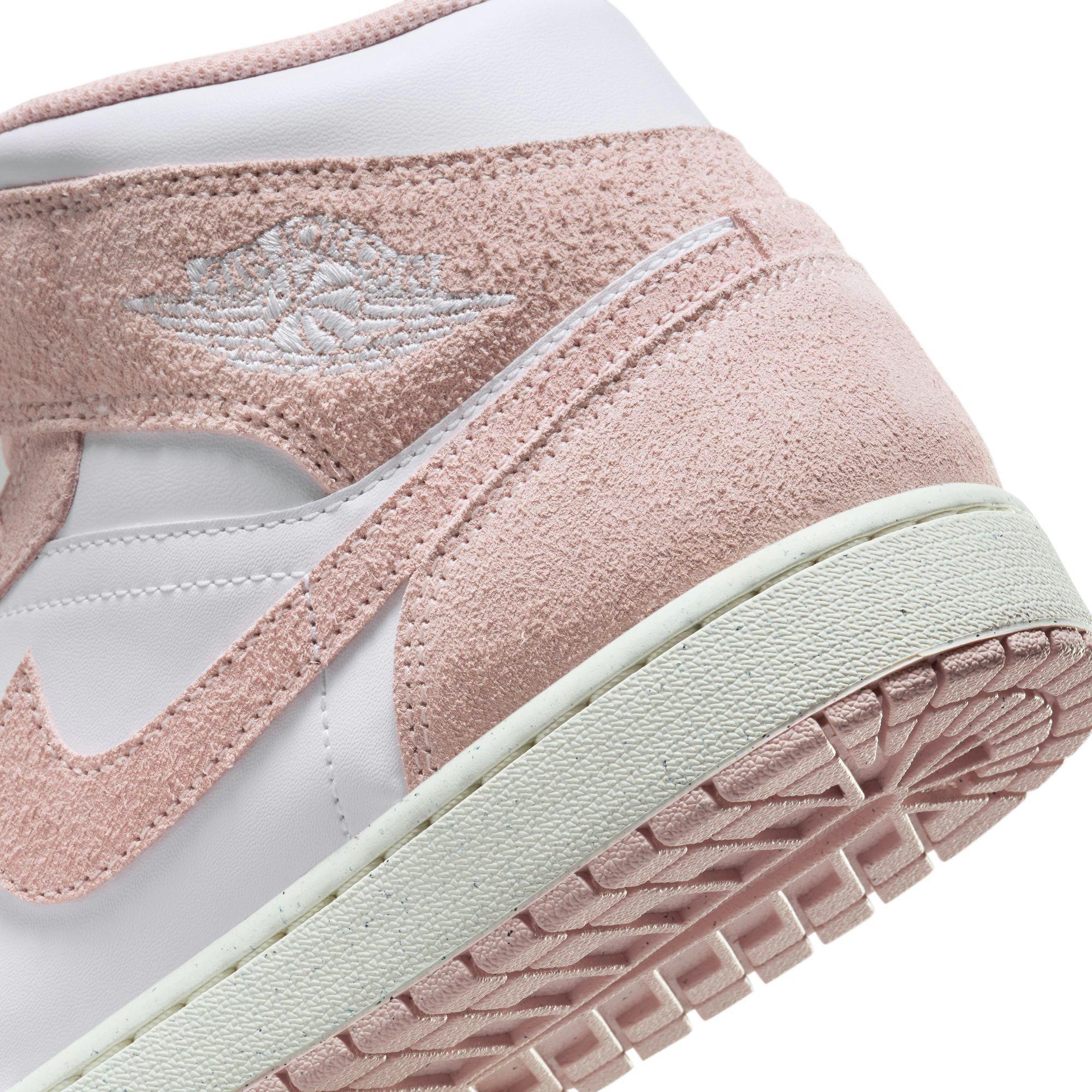 Jordan 1 Mid SE Men's White/Legend Pink/Sail Shoe