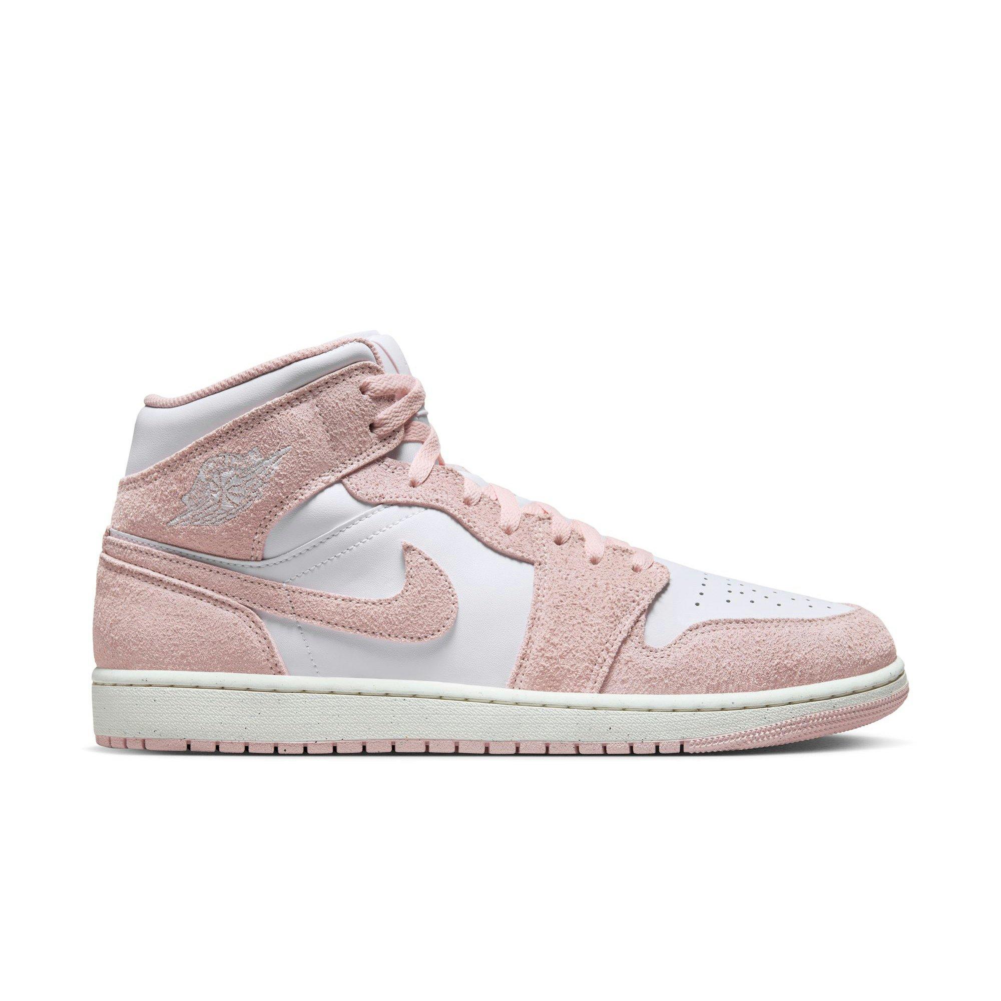 Jordan 1 Mid SE Men's White/Legend Pink/Sail Shoe