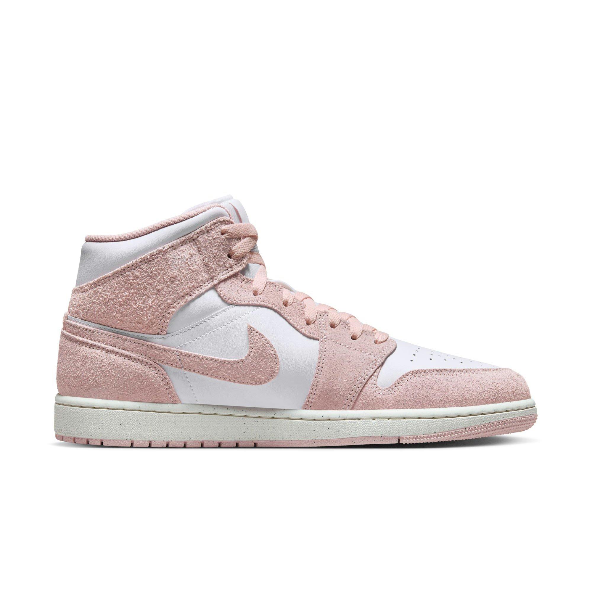 Jordan 1 Mid SE Men's White/Legend Pink/Sail Shoe