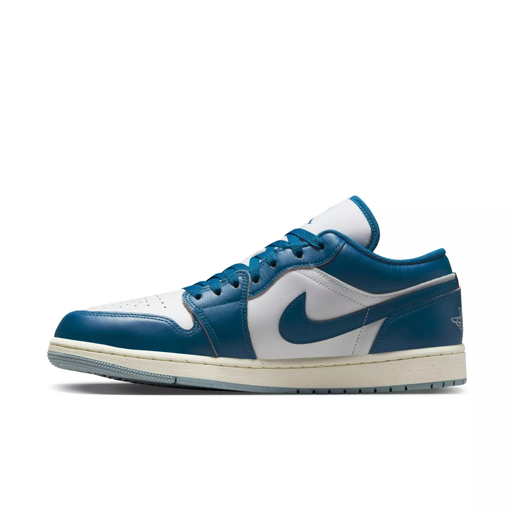 Jordan 1 Low SE "White/Industrial Blue/Blue Grey/Sail" Men's Shoe - WHITE/BLUE