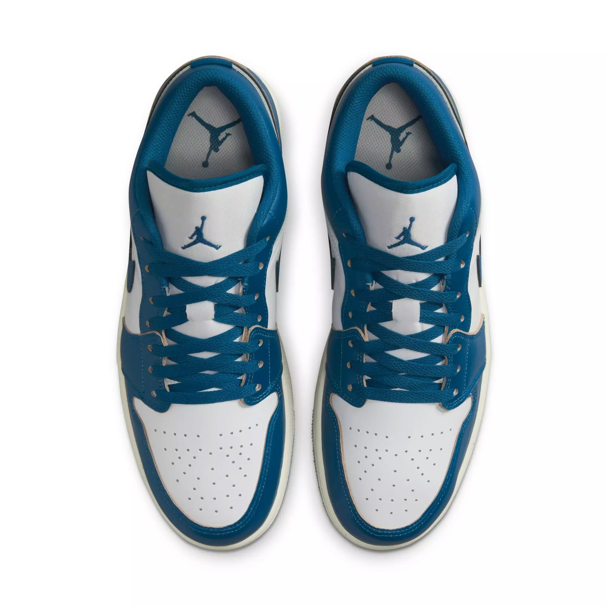 Jordan 1 Low SE "White/Industrial Blue/Blue Grey/Sail" Men's Shoe - WHITE/BLUE