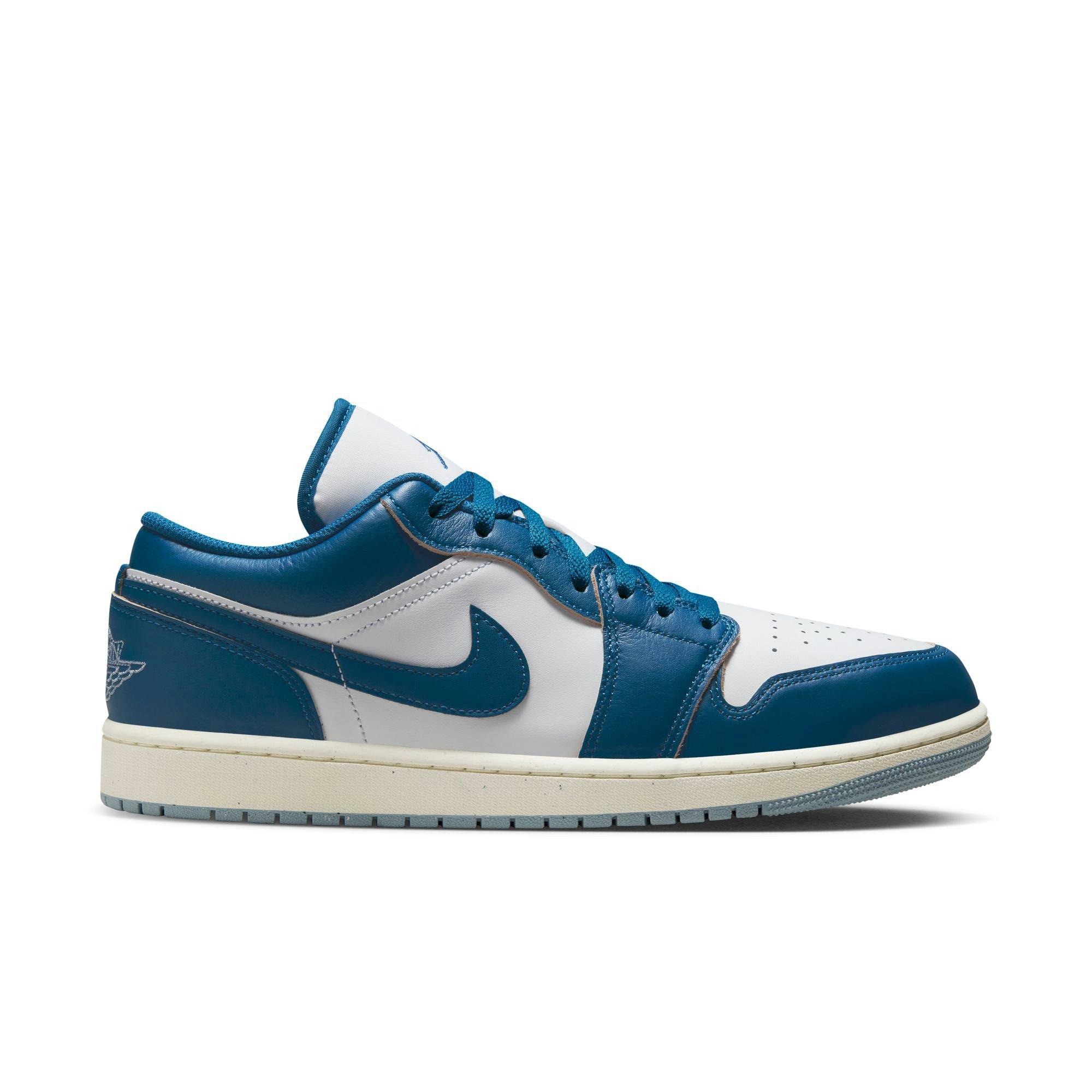 Jordan 1 Low SE "White/Industrial Blue/Blue Grey/Sail" Men's Shoe - WHITE/BLUE