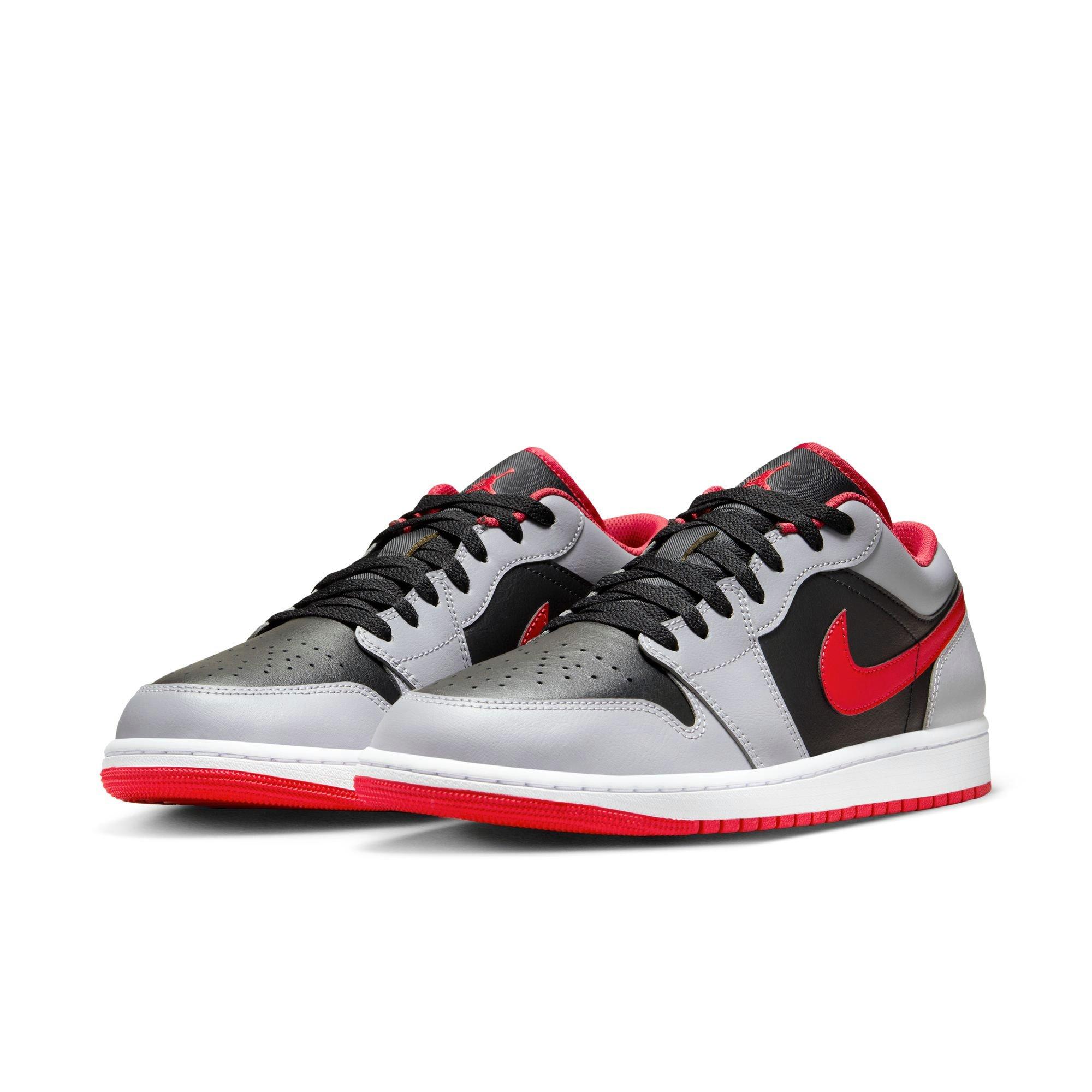 Jordan 1 Low Black Fire Red Cement Grey White Men s Shoe Hibbett