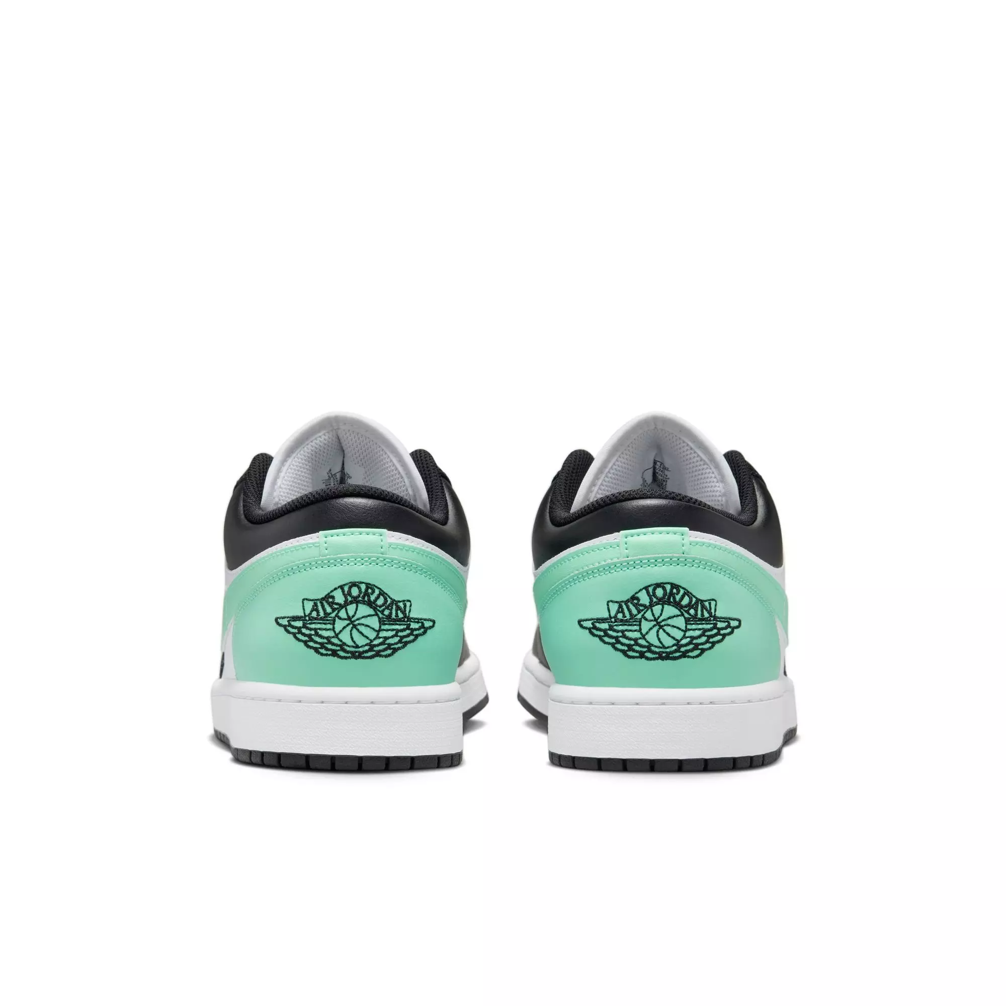 Jordan 1 Low "White/Black/Green Glow" Men's Shoe - WHITE/BLACK/GREEN