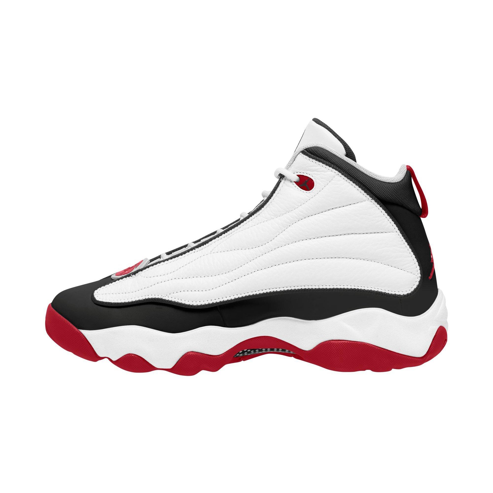 Jordan Pro Strong "White/Gym Red/Black" Men's Shoe - WHITE/RED/BLACK Thumbnail View 2