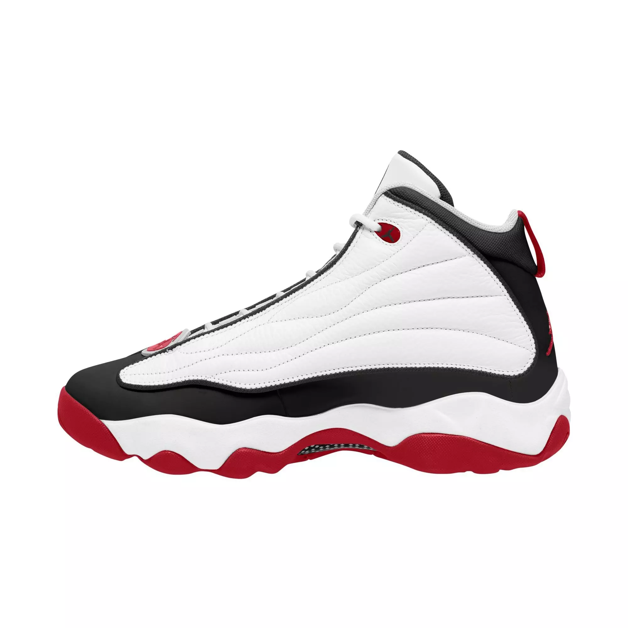 Jordan Pro Strong "White/Gym Red/Black" Men's Shoe - WHITE/RED/BLACK
