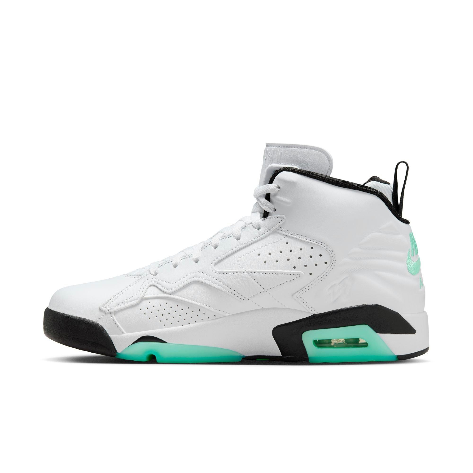 Jordan MVP "White/Green Glow/Black" Men's Shoe - WHITE/GREEN Thumbnail View 4