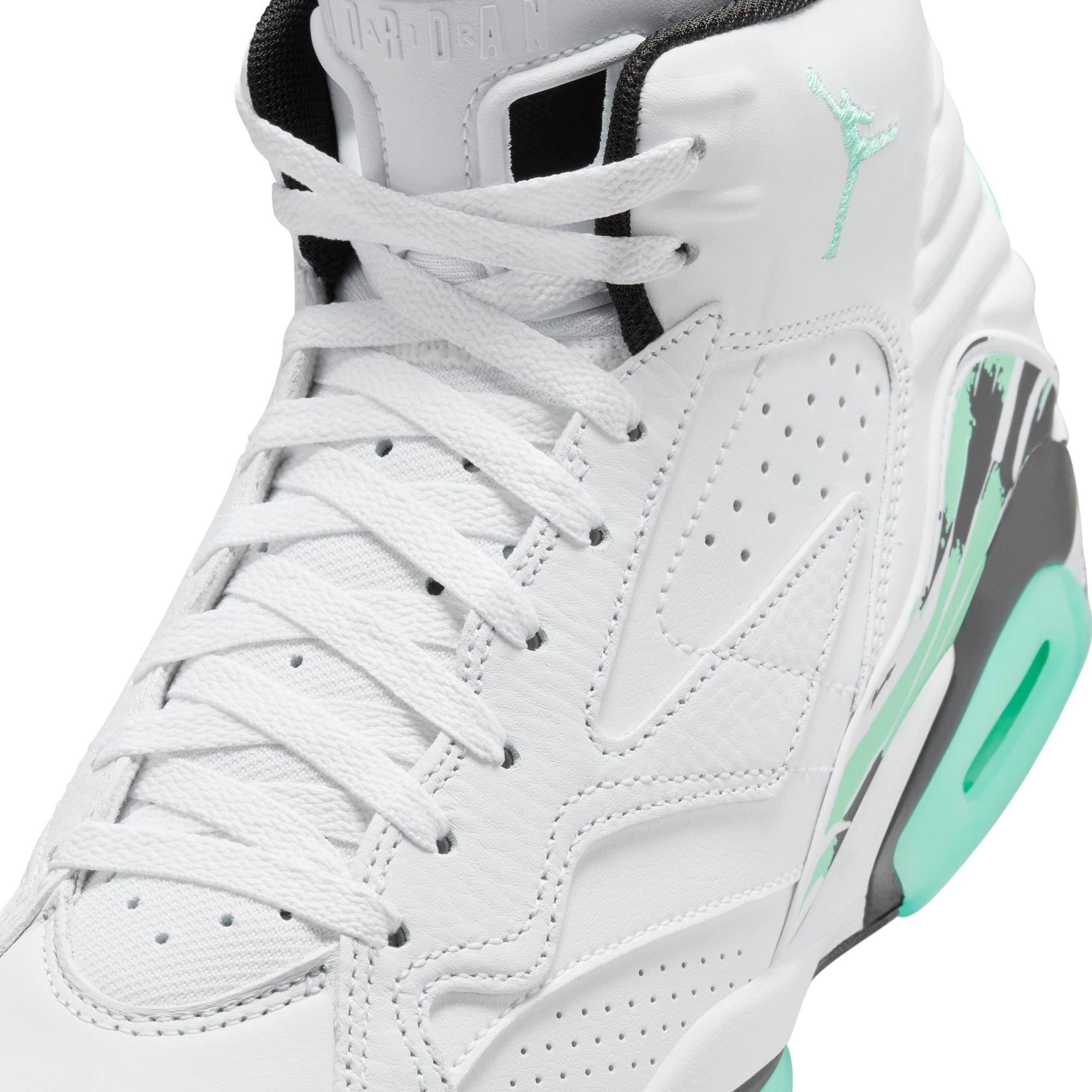 Jordan MVP "White/Green Glow/Black" Men's Shoe - WHITE/GREEN Thumbnail View 10
