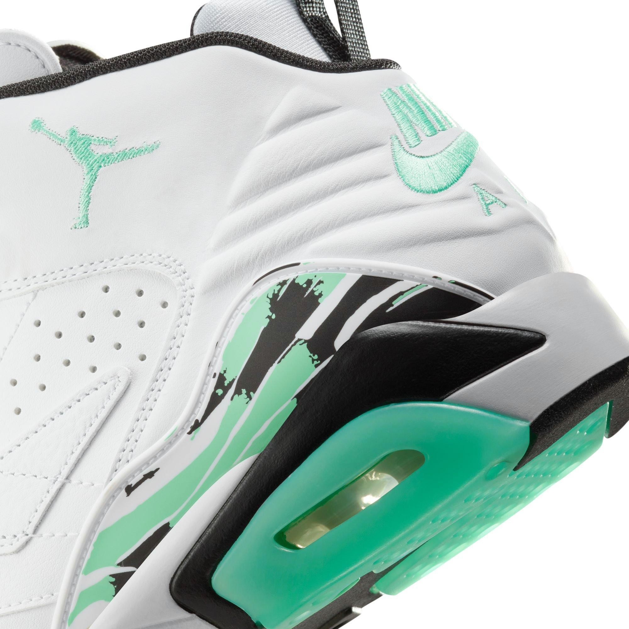 Jordan MVP "White/Green Glow/Black" Men's Shoe - WHITE/GREEN Thumbnail View 11