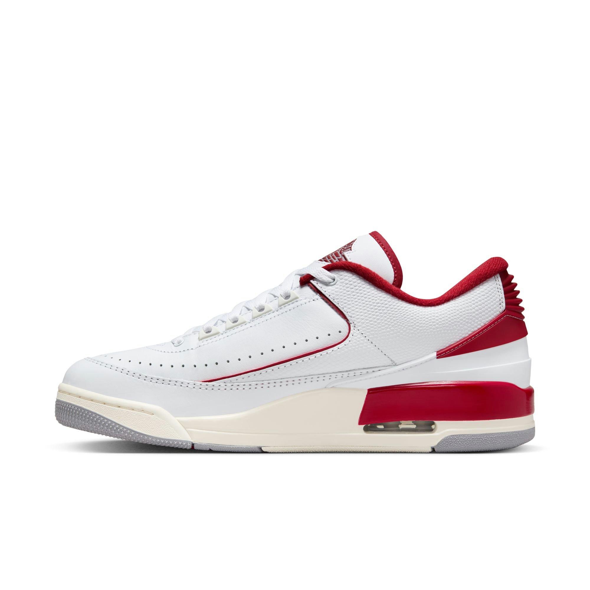 Jordan 2/3 "White/Varsity Red/Sail/Cement Grey" Men's Shoe - WHITE/RED/GREY Thumbnail View 3