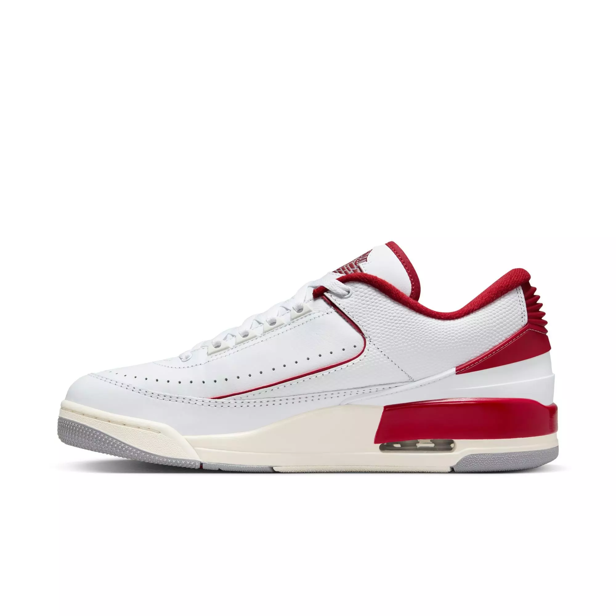 Jordan 2/3 "White/Varsity Red/Sail/Cement Grey" Men's Shoe - WHITE/RED/GREY