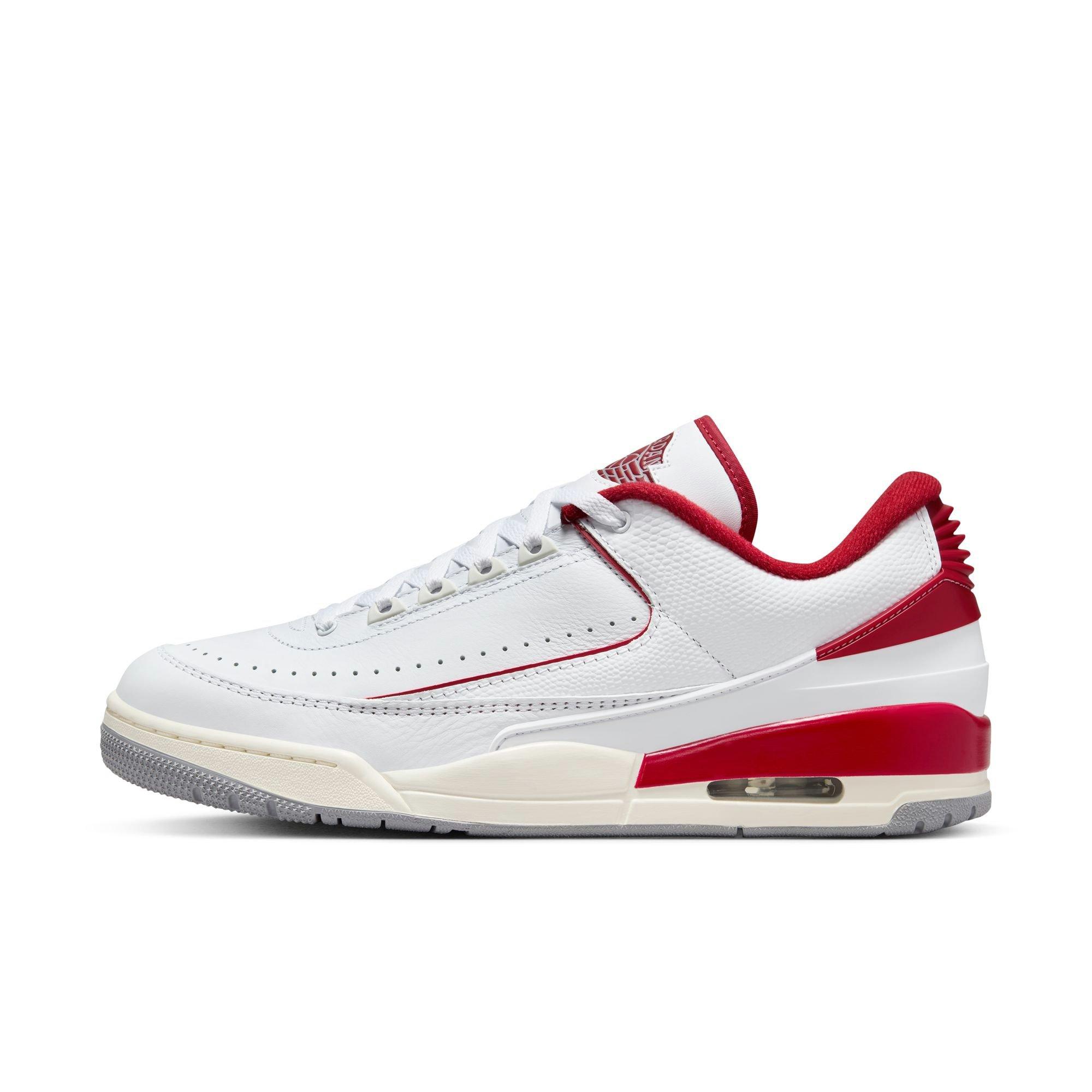 Jordan 2/3 "White/Varsity Red/Sail/Cement Grey" Men's Shoe - WHITE/RED/GREY Thumbnail View 4