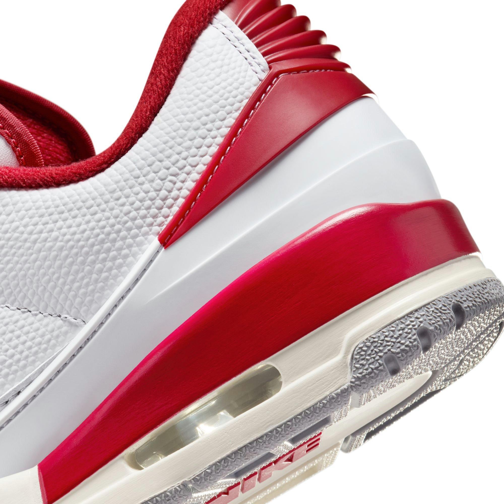 Jordan 2/3 "White/Varsity Red/Sail/Cement Grey" Men's Shoe - WHITE/RED/GREY Thumbnail View 5