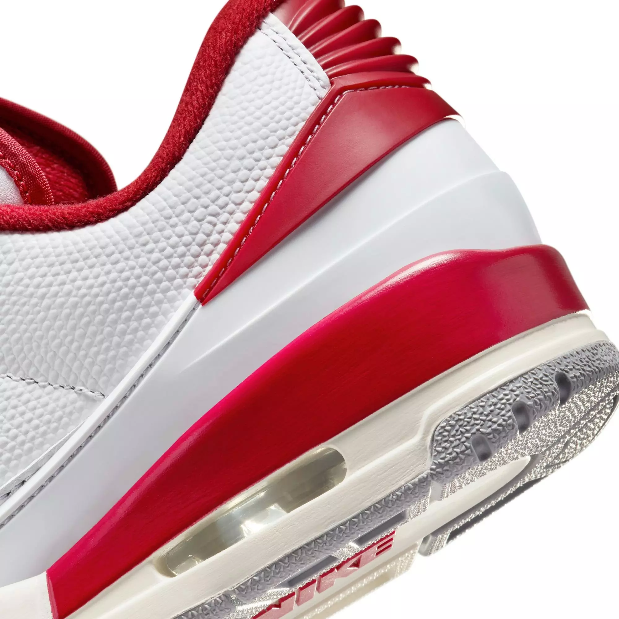 Jordan 2/3 "White/Varsity Red/Sail/Cement Grey" Men's Shoe - WHITE/RED/GREY