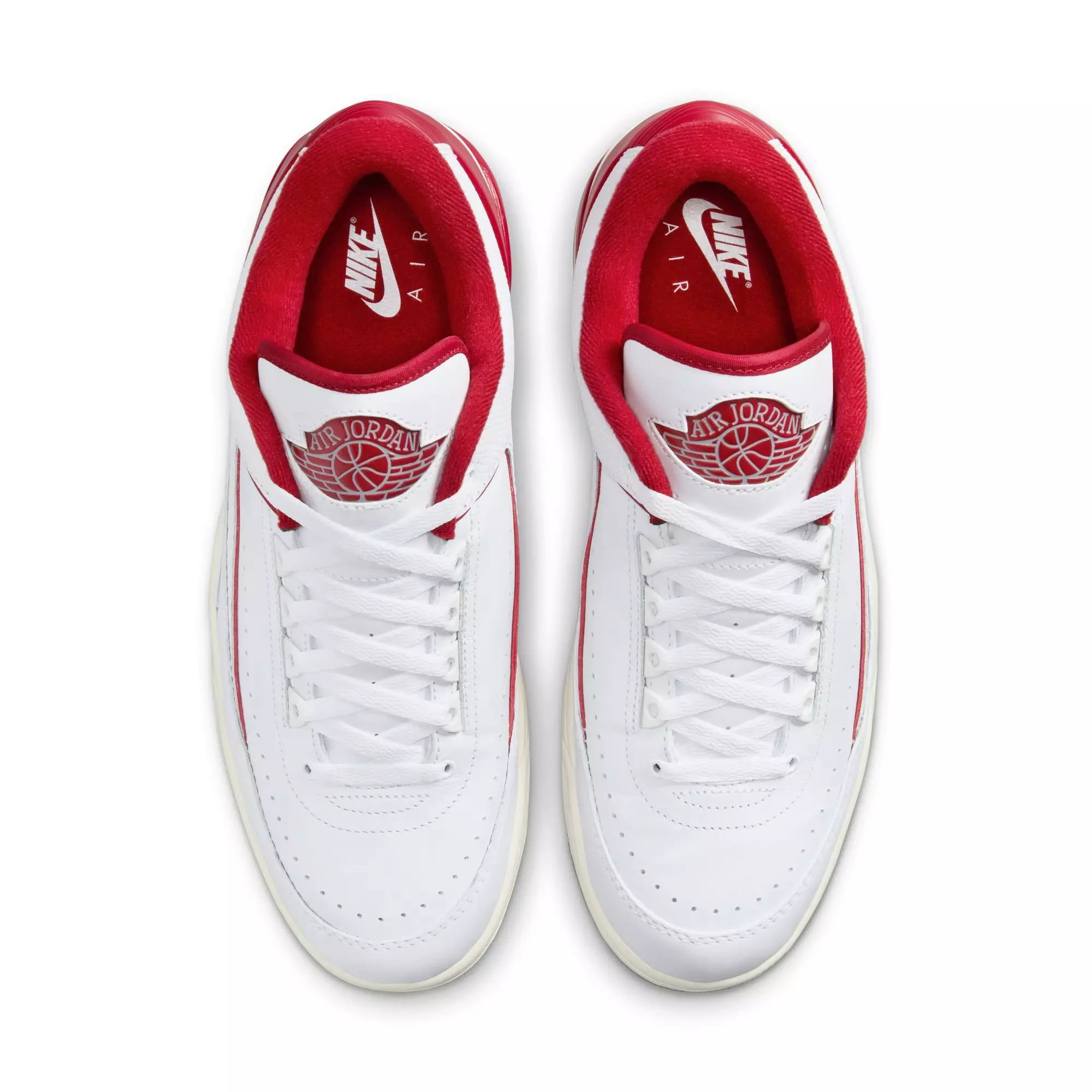 Jordan 2/3 "White/Varsity Red/Sail/Cement Grey" Men's Shoe - WHITE/RED/GREY