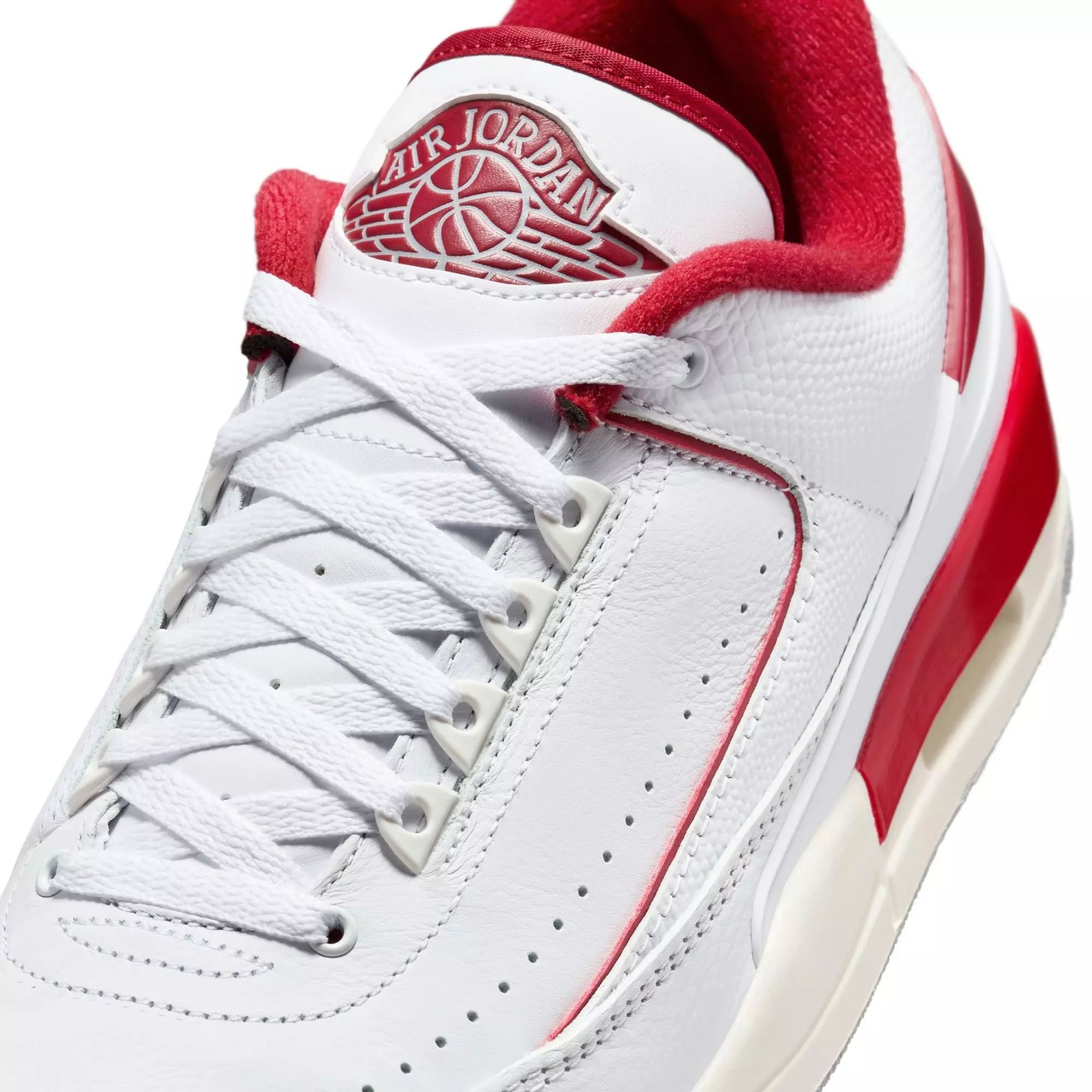 Jordan 2/3 "White/Varsity Red/Sail/Cement Grey" Men's Shoe - WHITE/RED/GREY