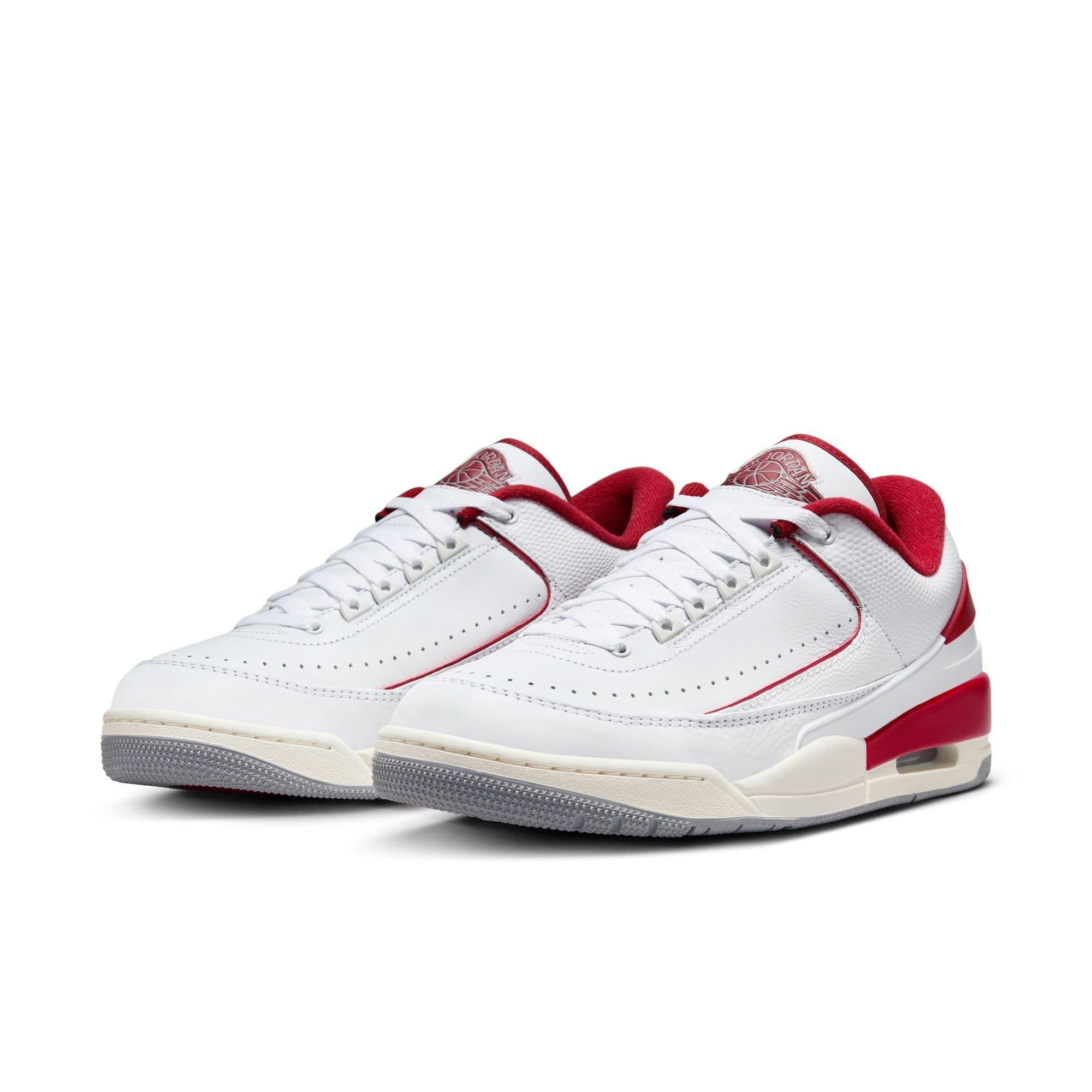 Jordan 2/3 "White/Varsity Red/Sail/Cement Grey" Men's Shoe - WHITE/RED/GREY Thumbnail View 10