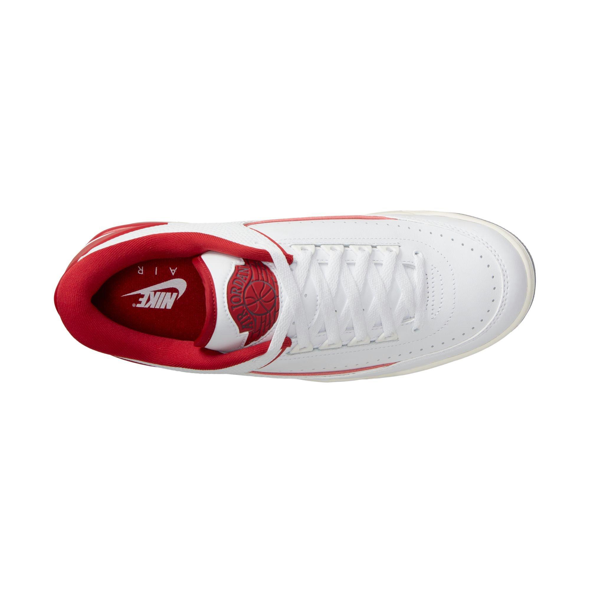 Jordan 2/3 "White/Varsity Red/Sail/Cement Grey" Men's Shoe - WHITE/RED/GREY Thumbnail View 11