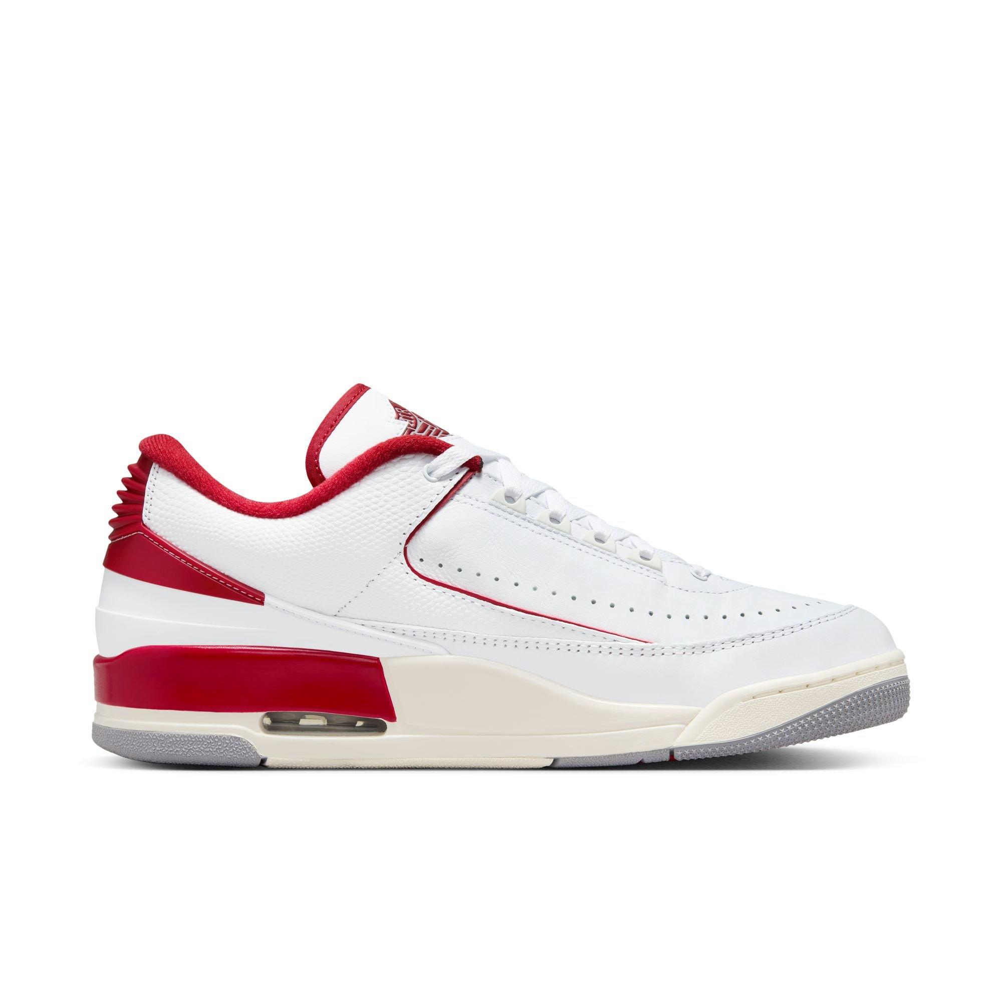 Jordan 2/3 "White/Varsity Red/Sail/Cement Grey" Men's Shoe - WHITE/RED/GREY Thumbnail View 2
